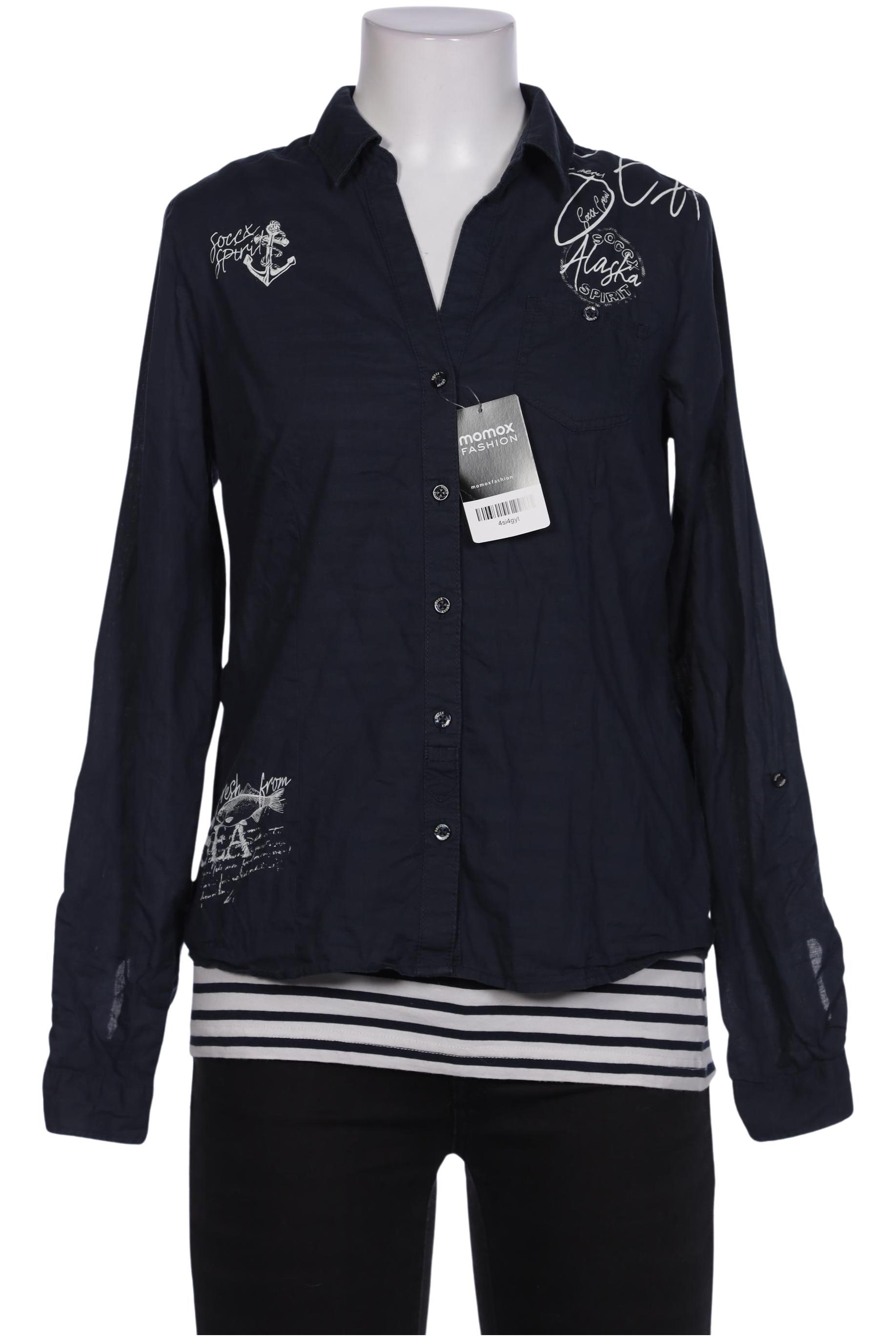 

Soccx Damen Bluse, marineblau, Gr. 36