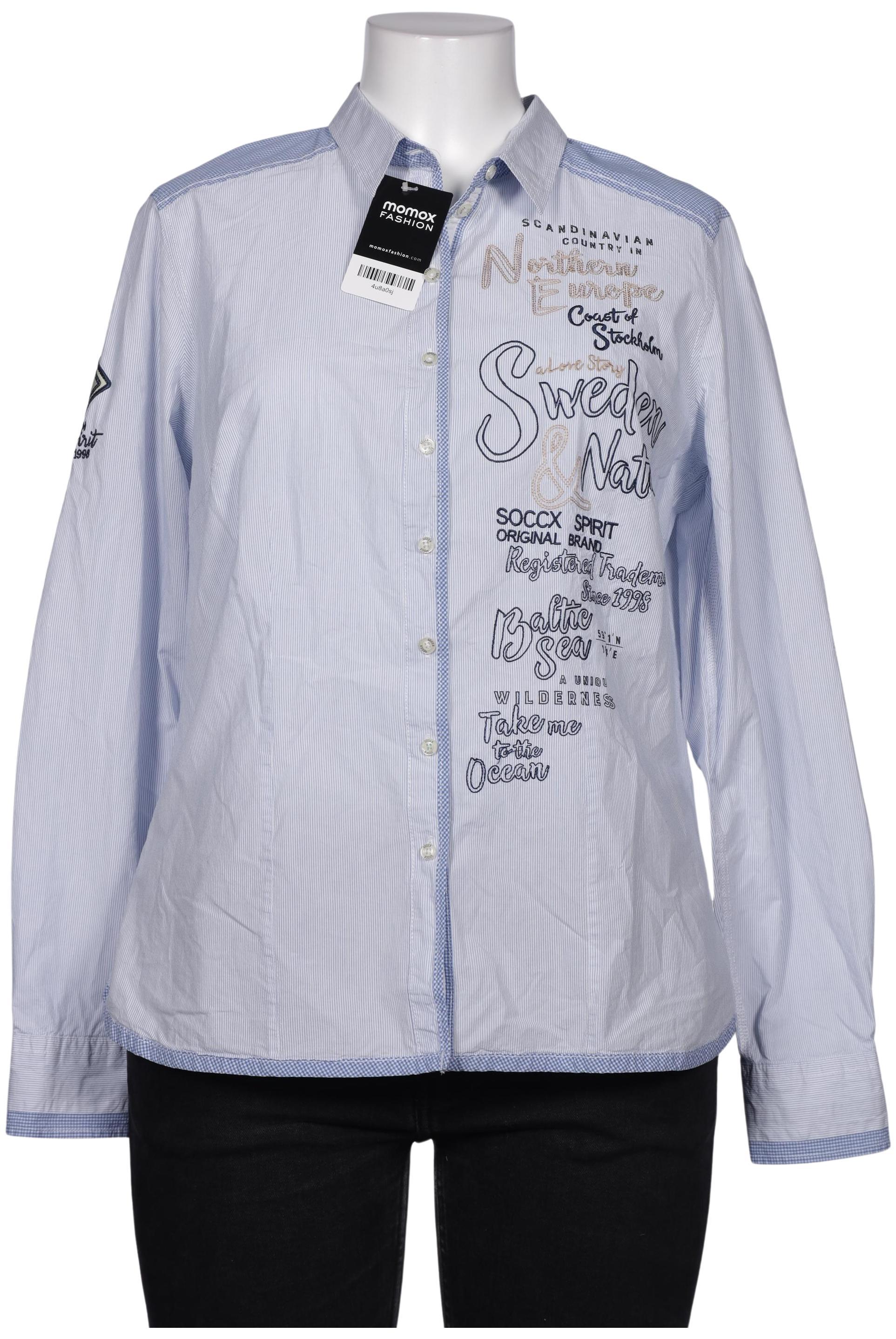 

Soccx Damen Bluse, blau, Gr. 44