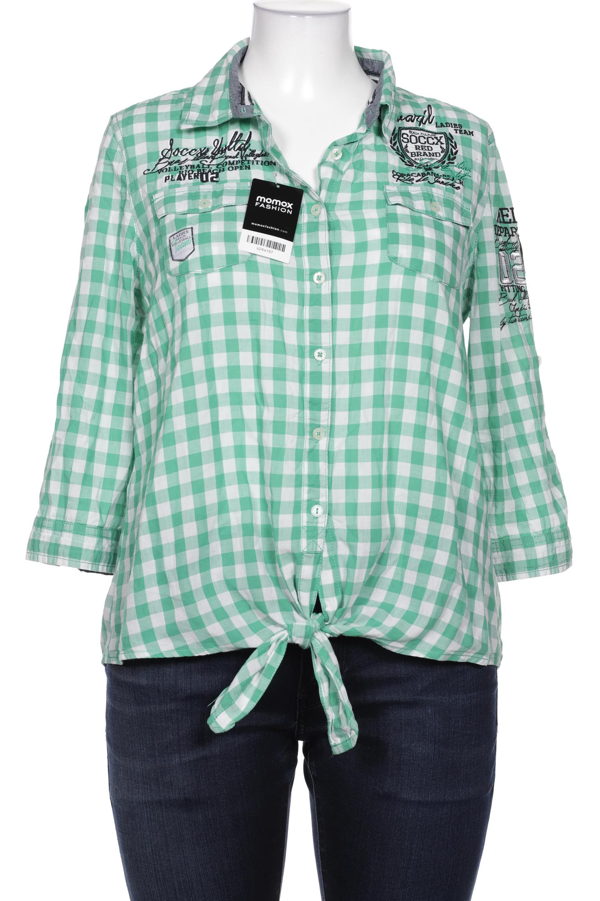 

Soccx Damen Bluse, grün, Gr. 46