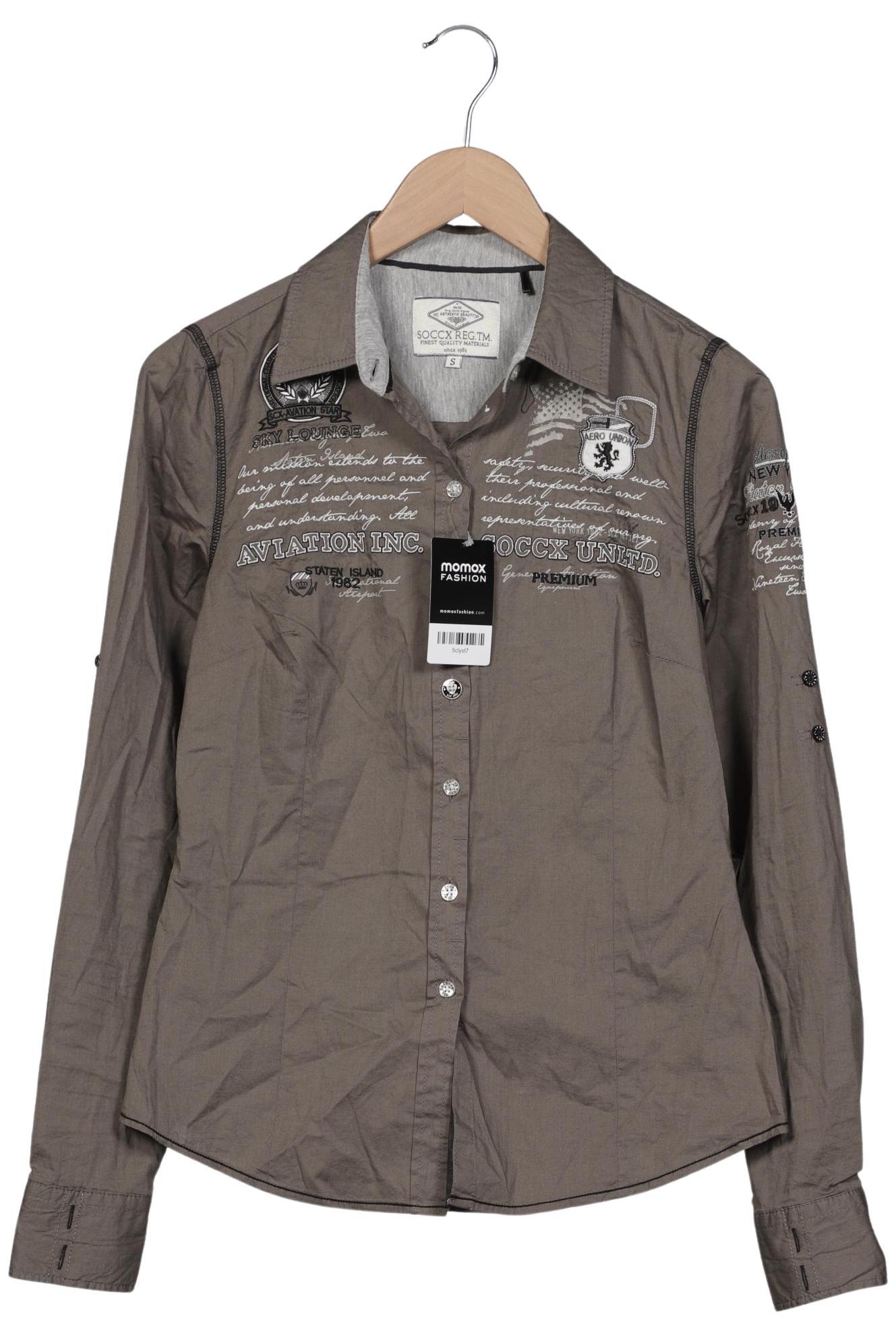 

Soccx Damen Bluse, grau, Gr. 36