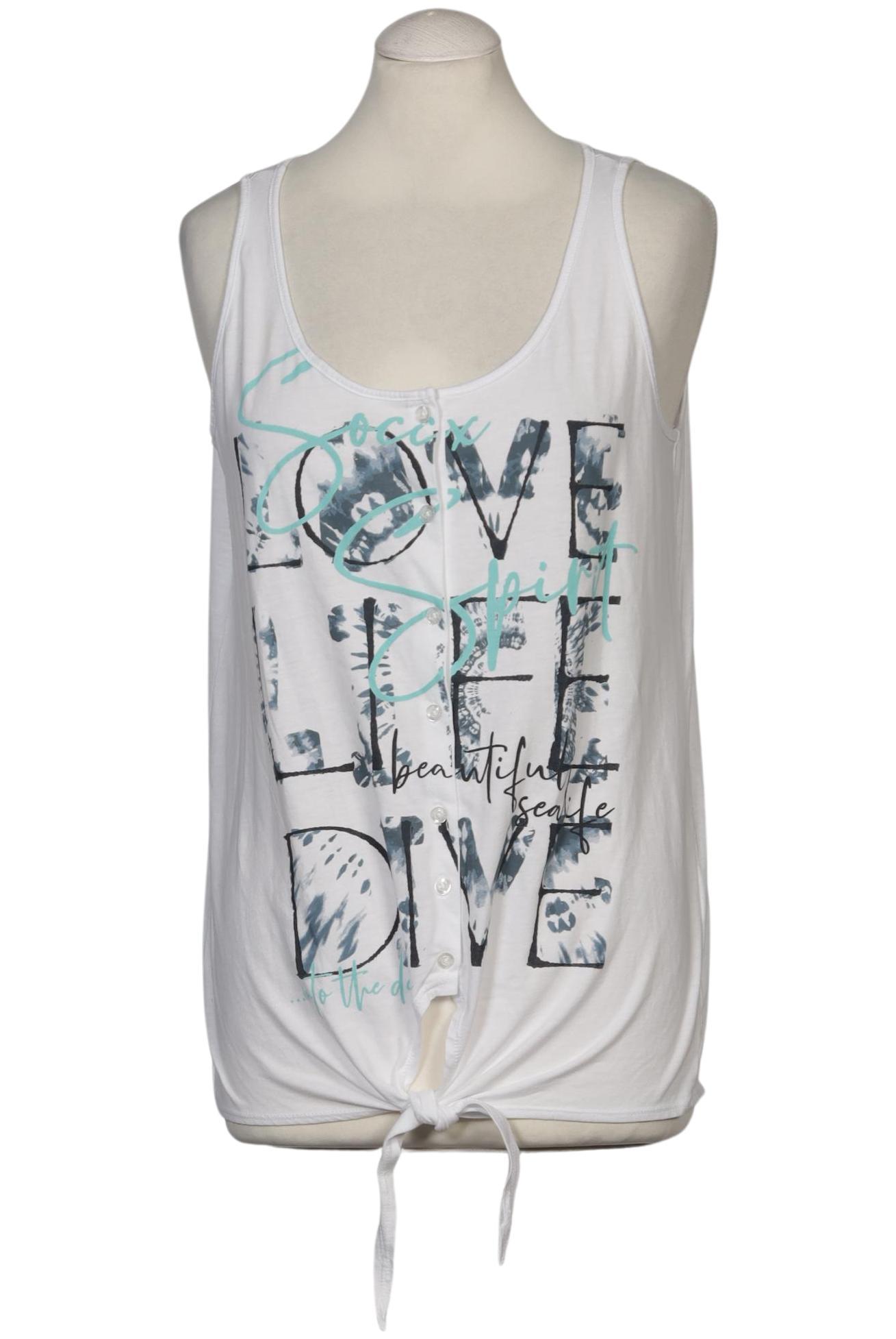 

Soccx Damen Bluse, weiß, Gr. 38