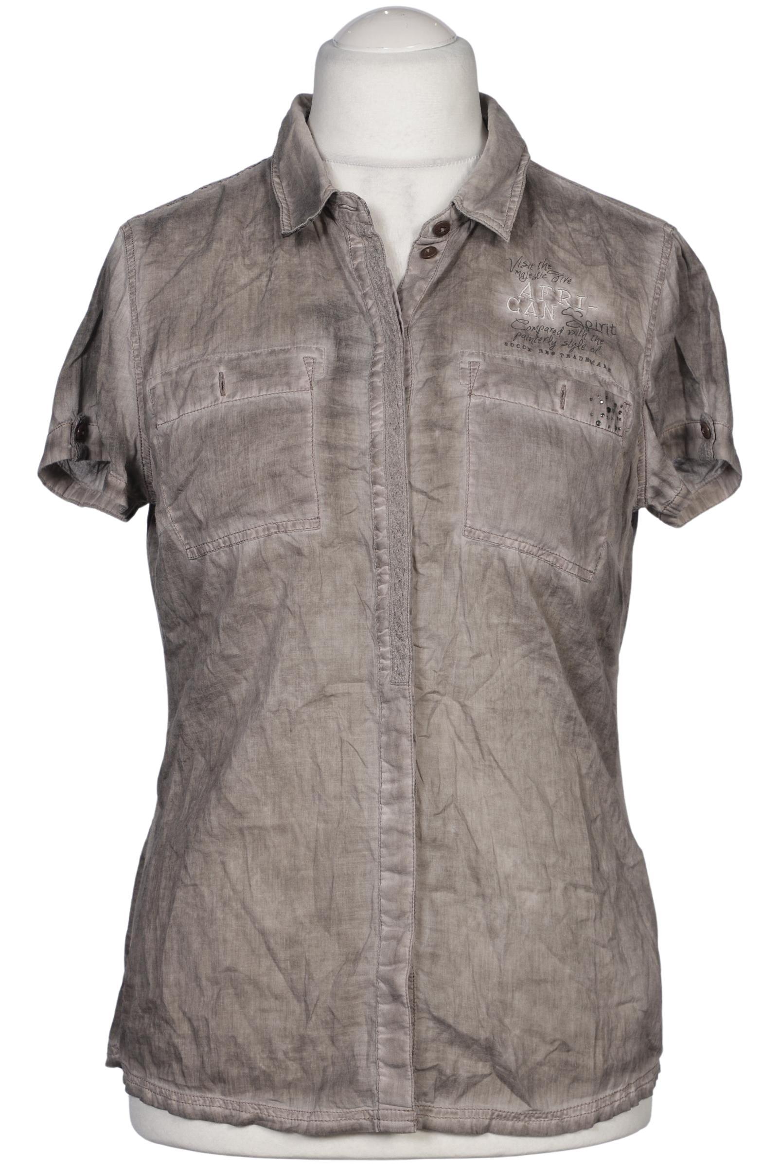 

Soccx Damen Bluse, grau, Gr. 40