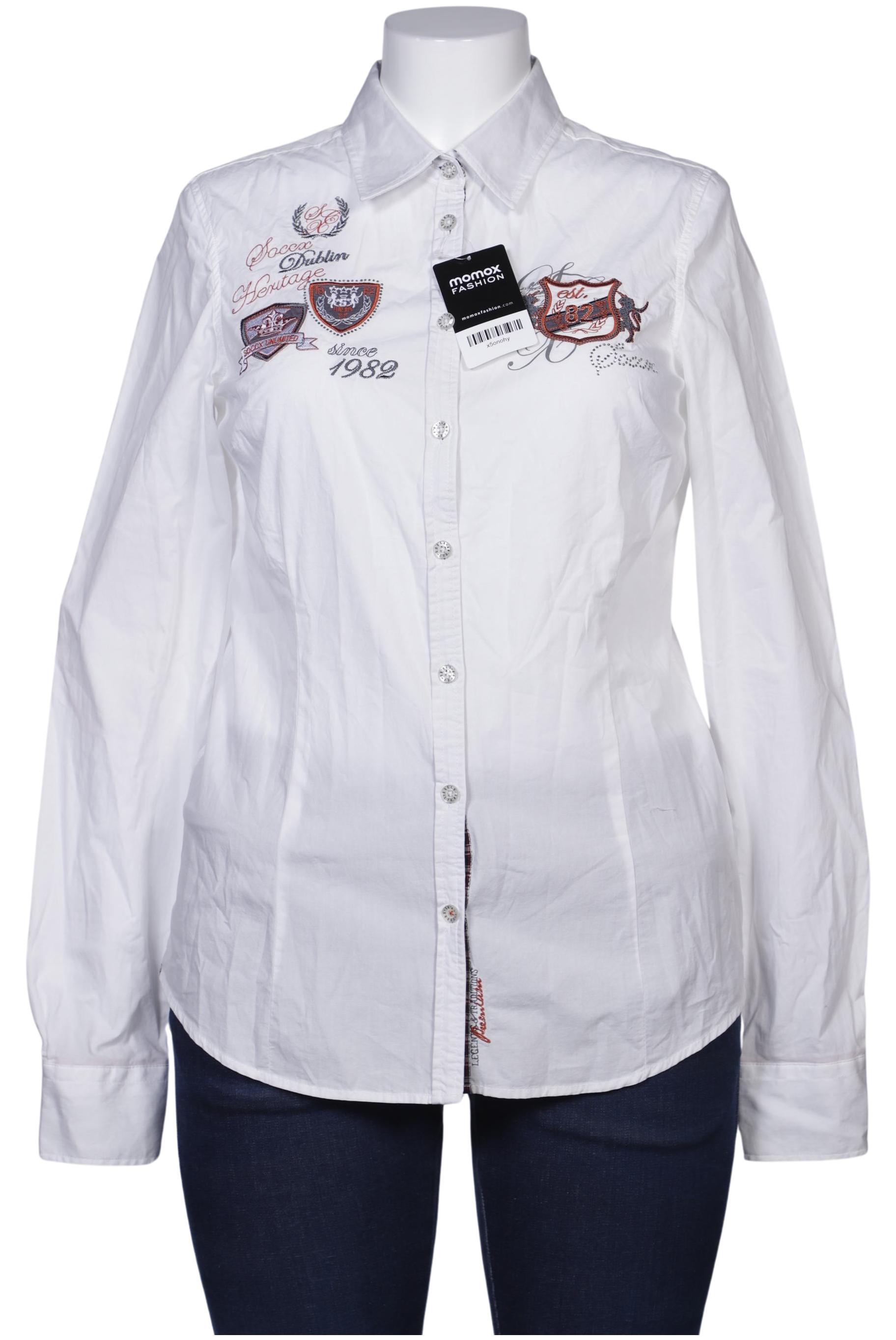 

Soccx Damen Bluse, weiß, Gr. 42