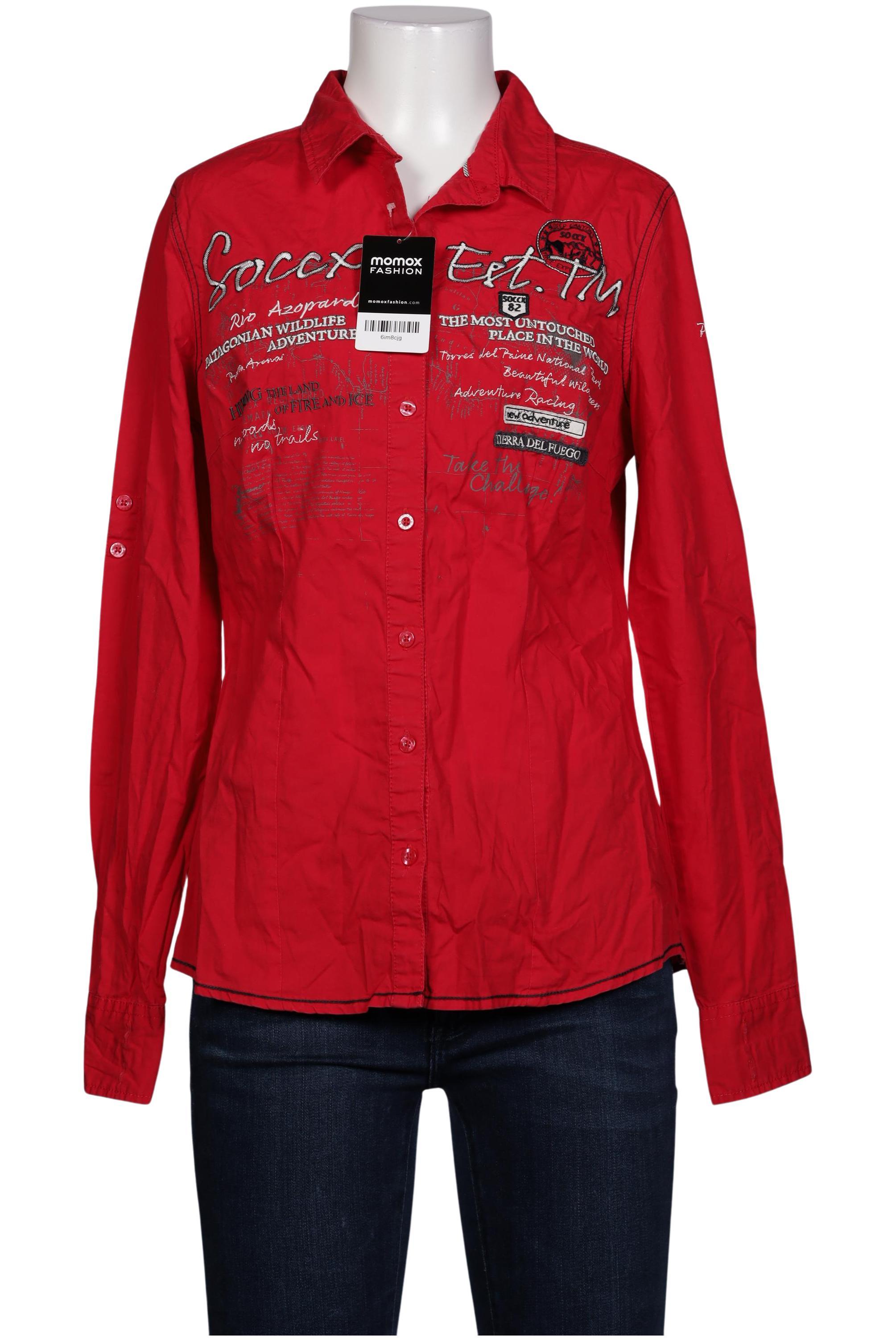 

Soccx Damen Bluse, rot, Gr. 40