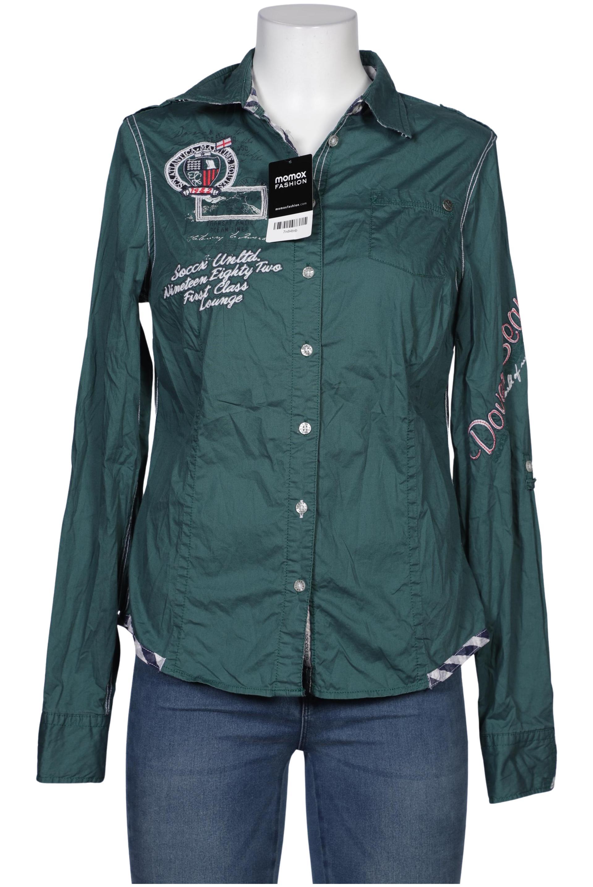 

Soccx Damen Bluse, grün, Gr. 42