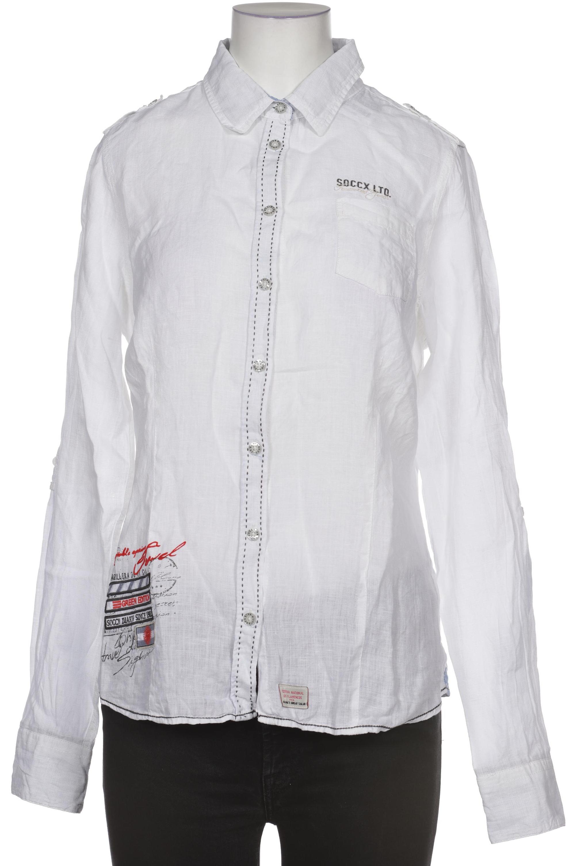 

Soccx Damen Bluse, weiß, Gr. 38