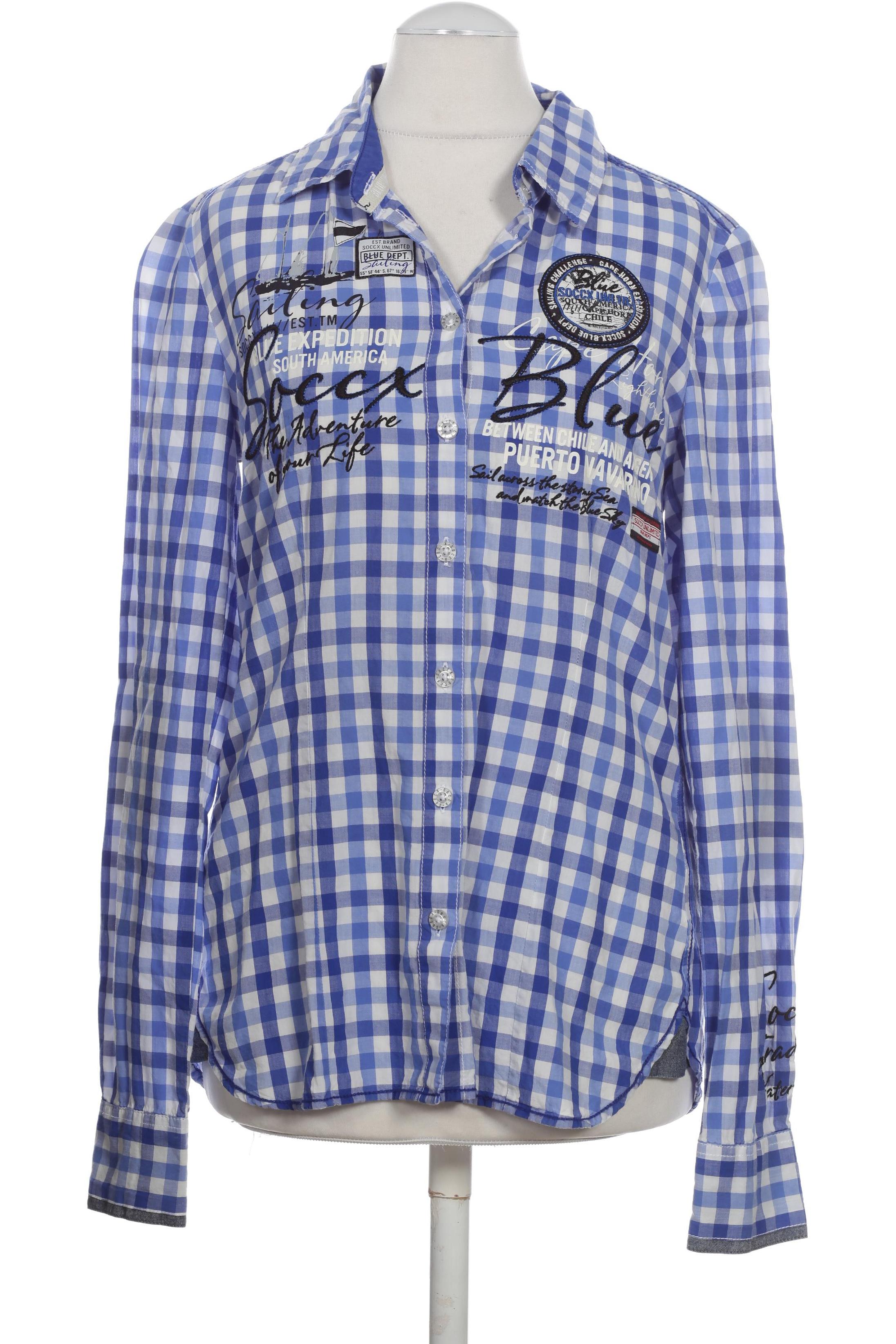 

Soccx Damen Bluse, blau, Gr.