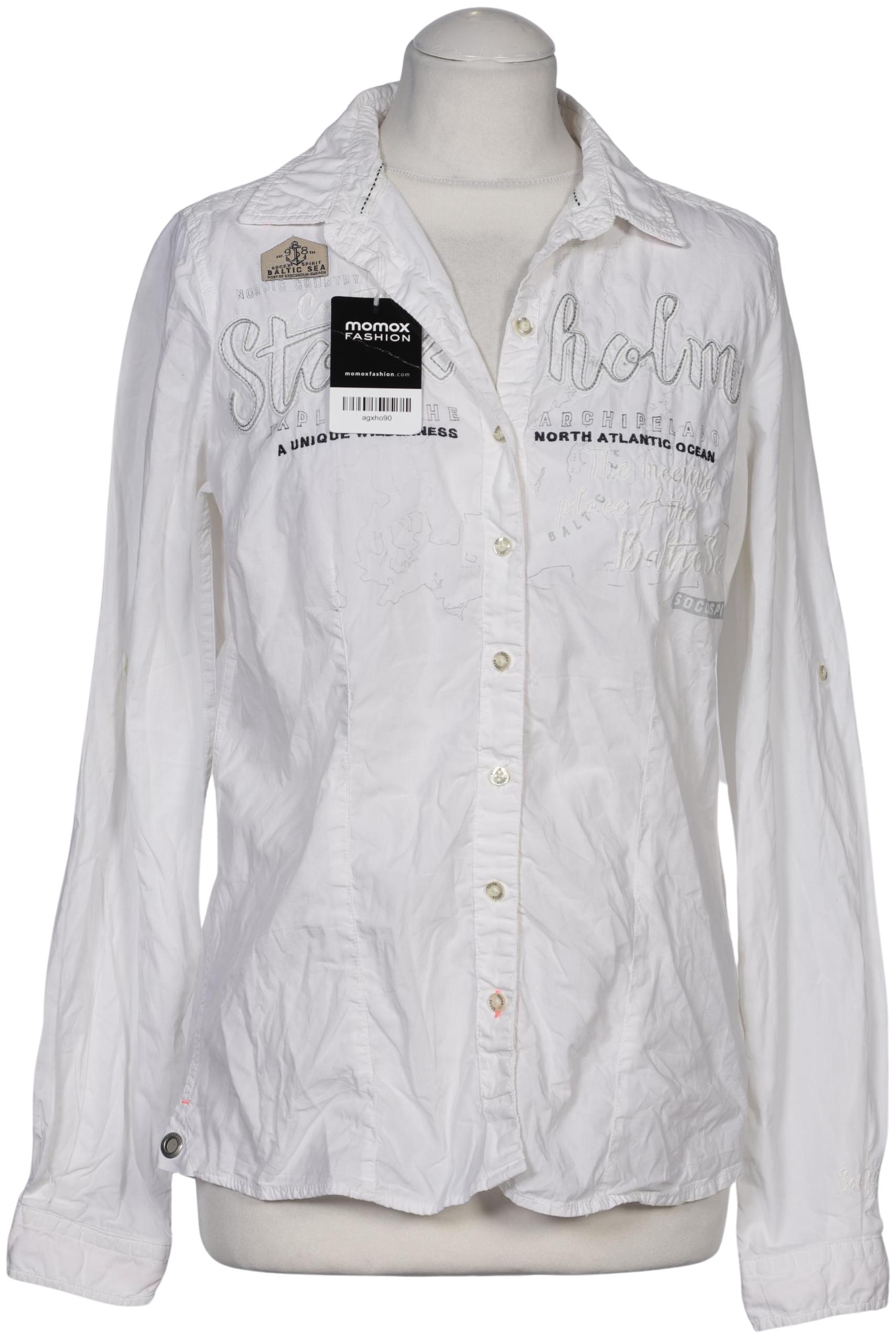 

Soccx Damen Bluse, weiß, Gr. 38