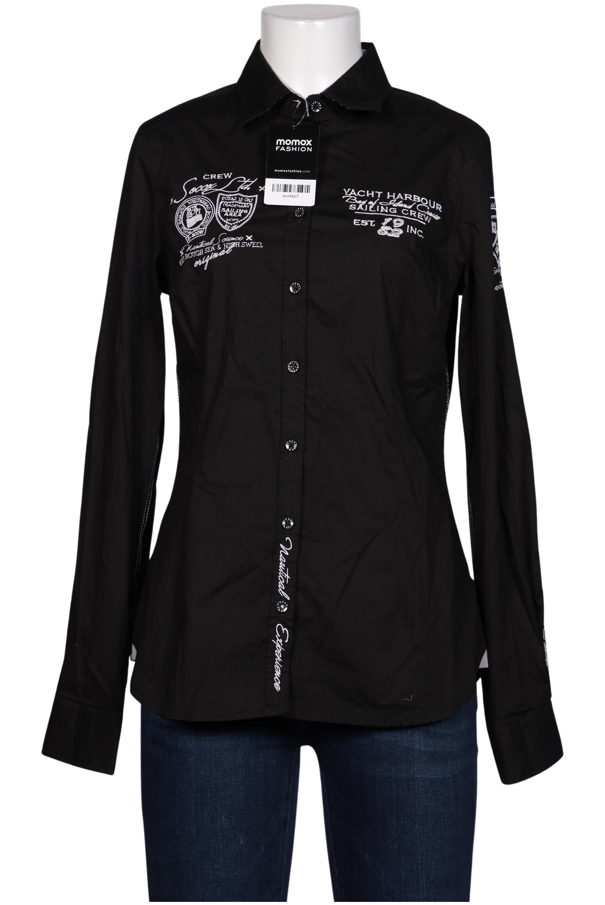 

Soccx Damen Bluse, schwarz, Gr. 38