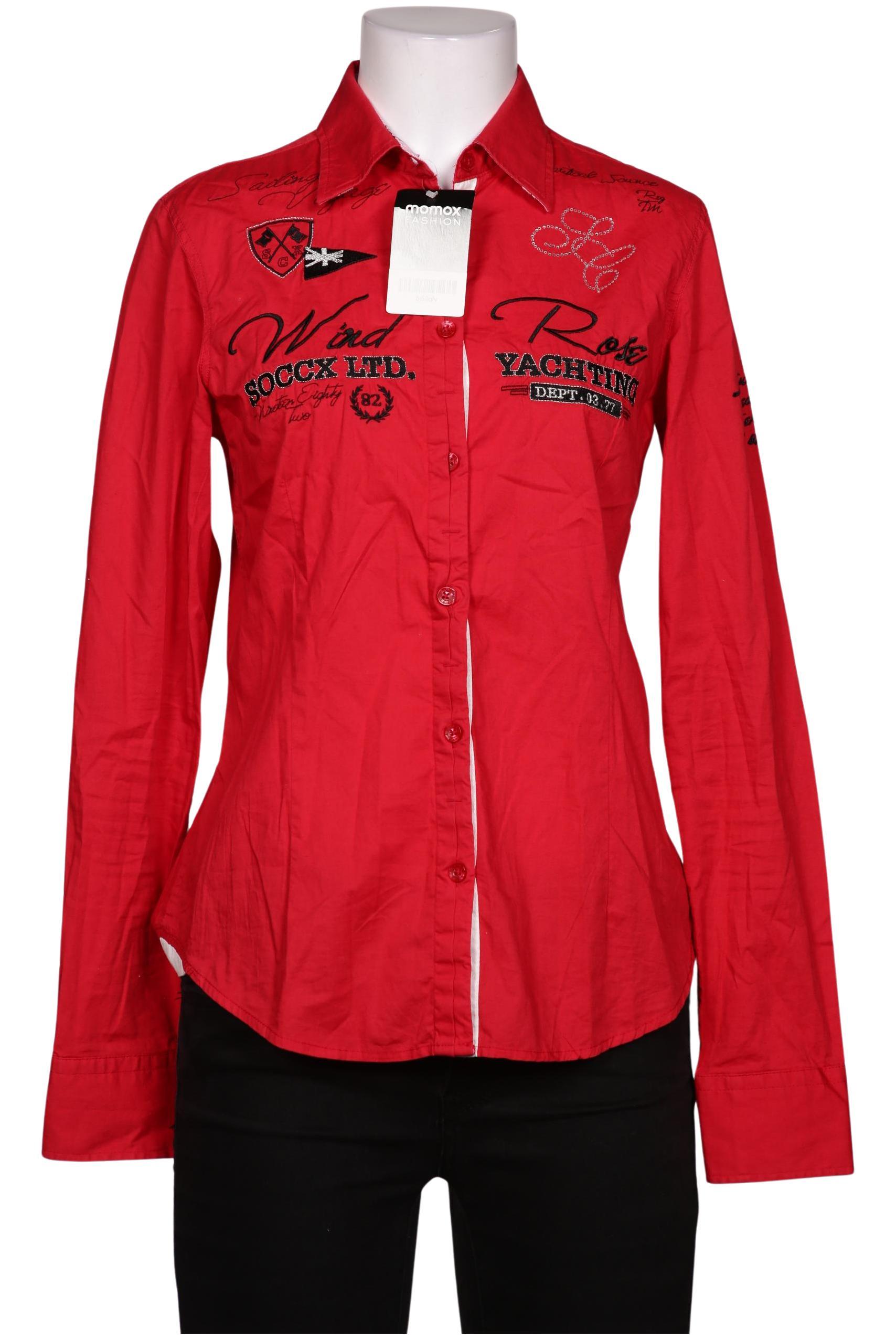 

Soccx Damen Bluse, rot, Gr. 36