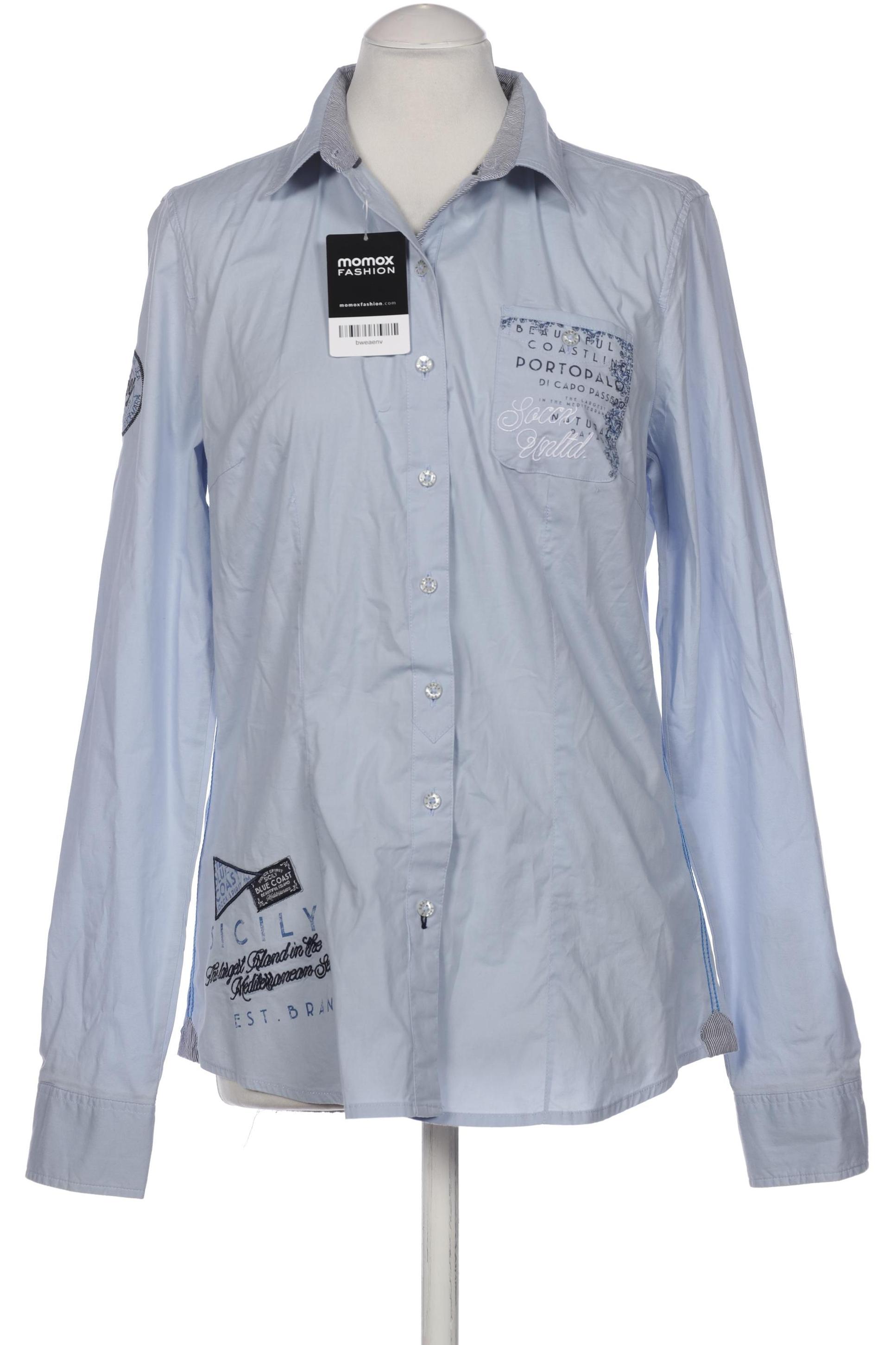 

Soccx Damen Bluse, hellblau, Gr. 38