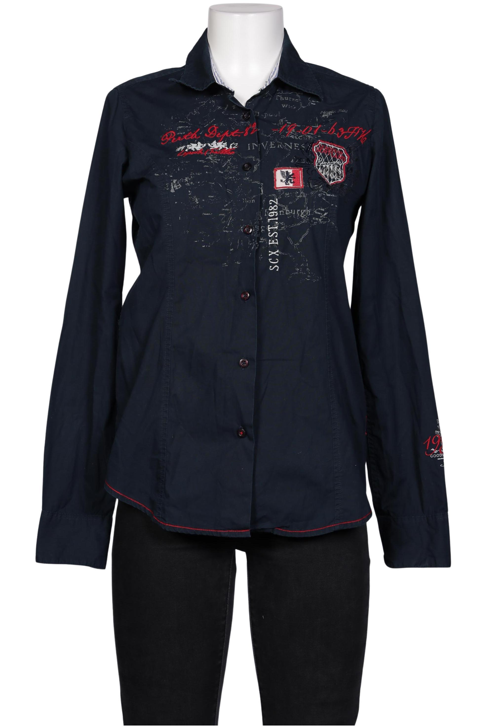 

Soccx Damen Bluse, marineblau, Gr. 38