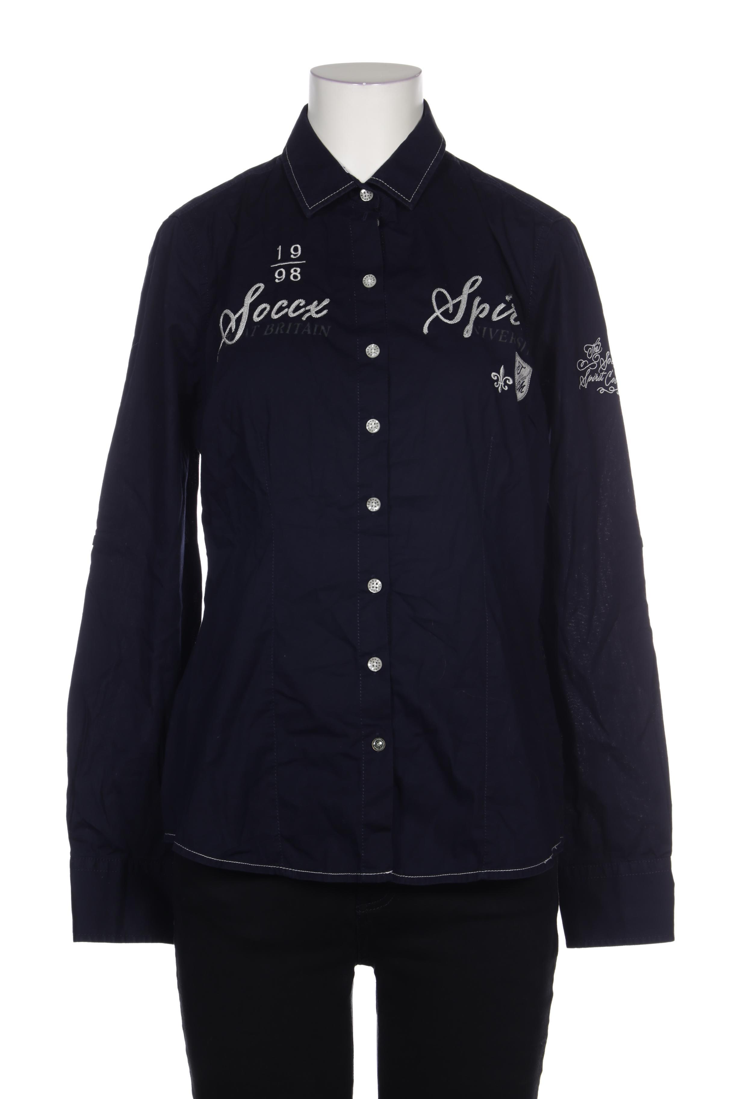 

Soccx Damen Bluse, blau, Gr. 38