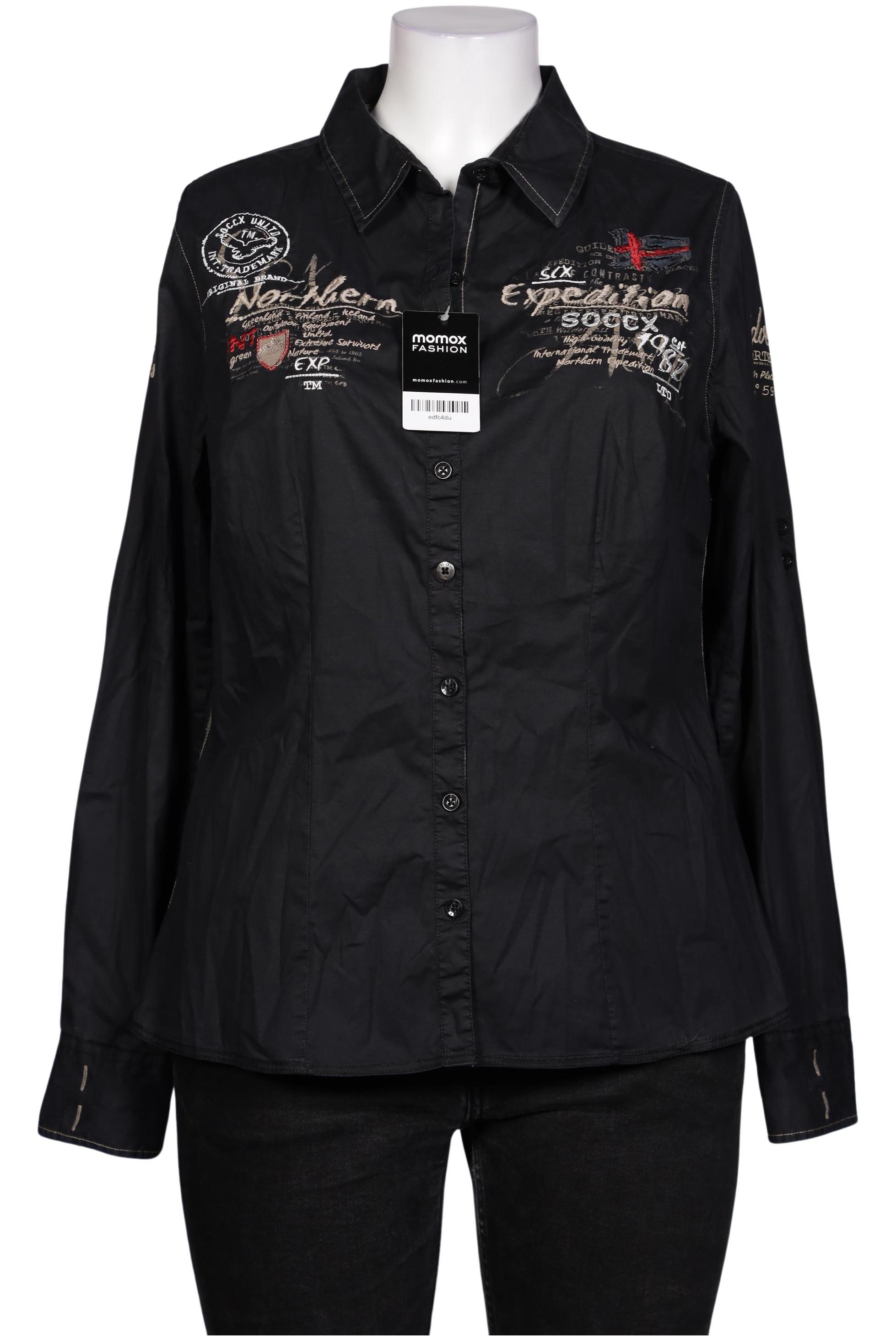 

Soccx Damen Bluse, schwarz, Gr. 44