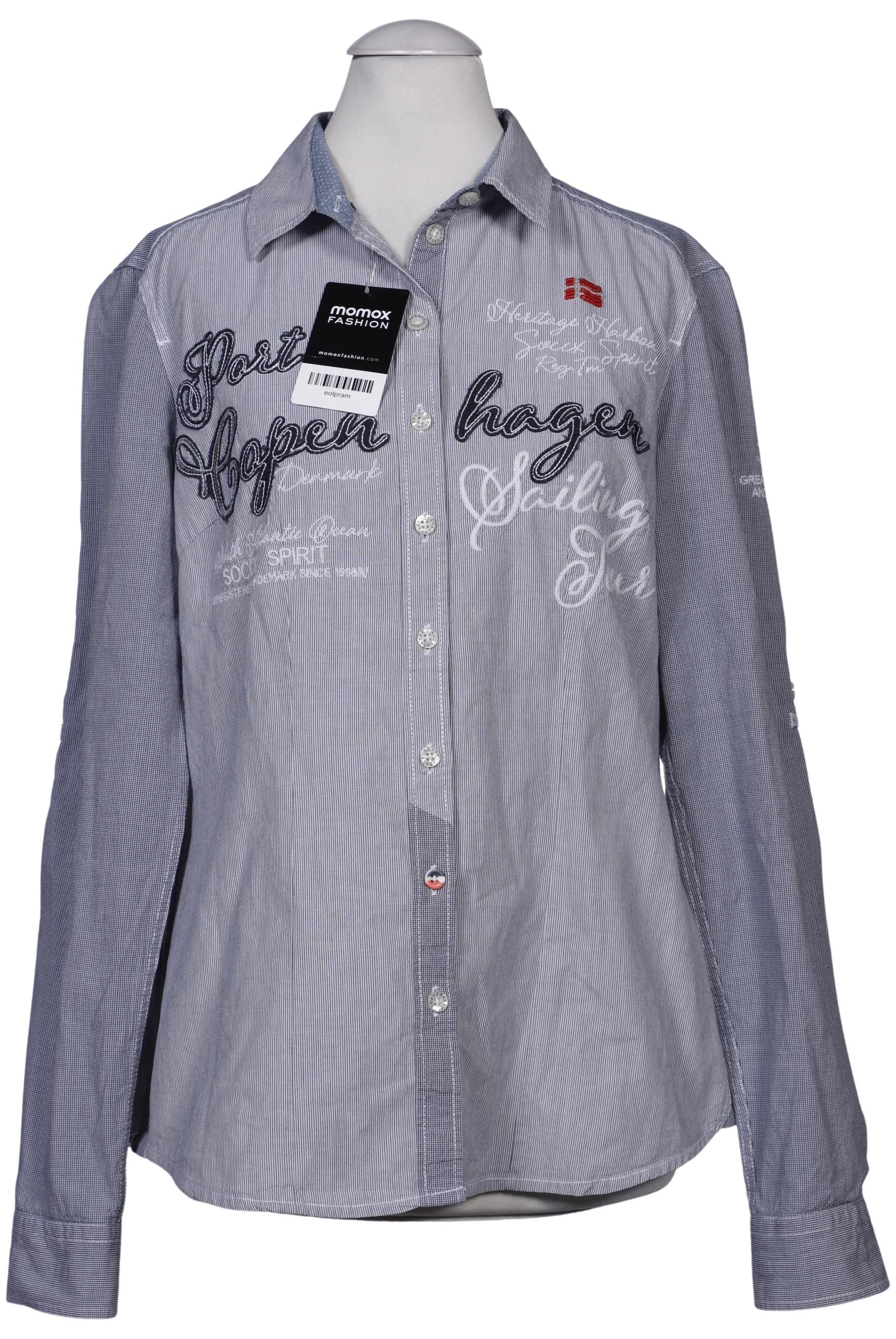 

Soccx Damen Bluse, blau, Gr. 36
