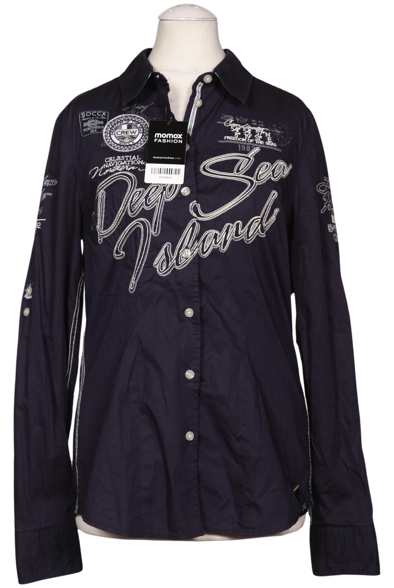 

Soccx Damen Bluse, marineblau, Gr. 36