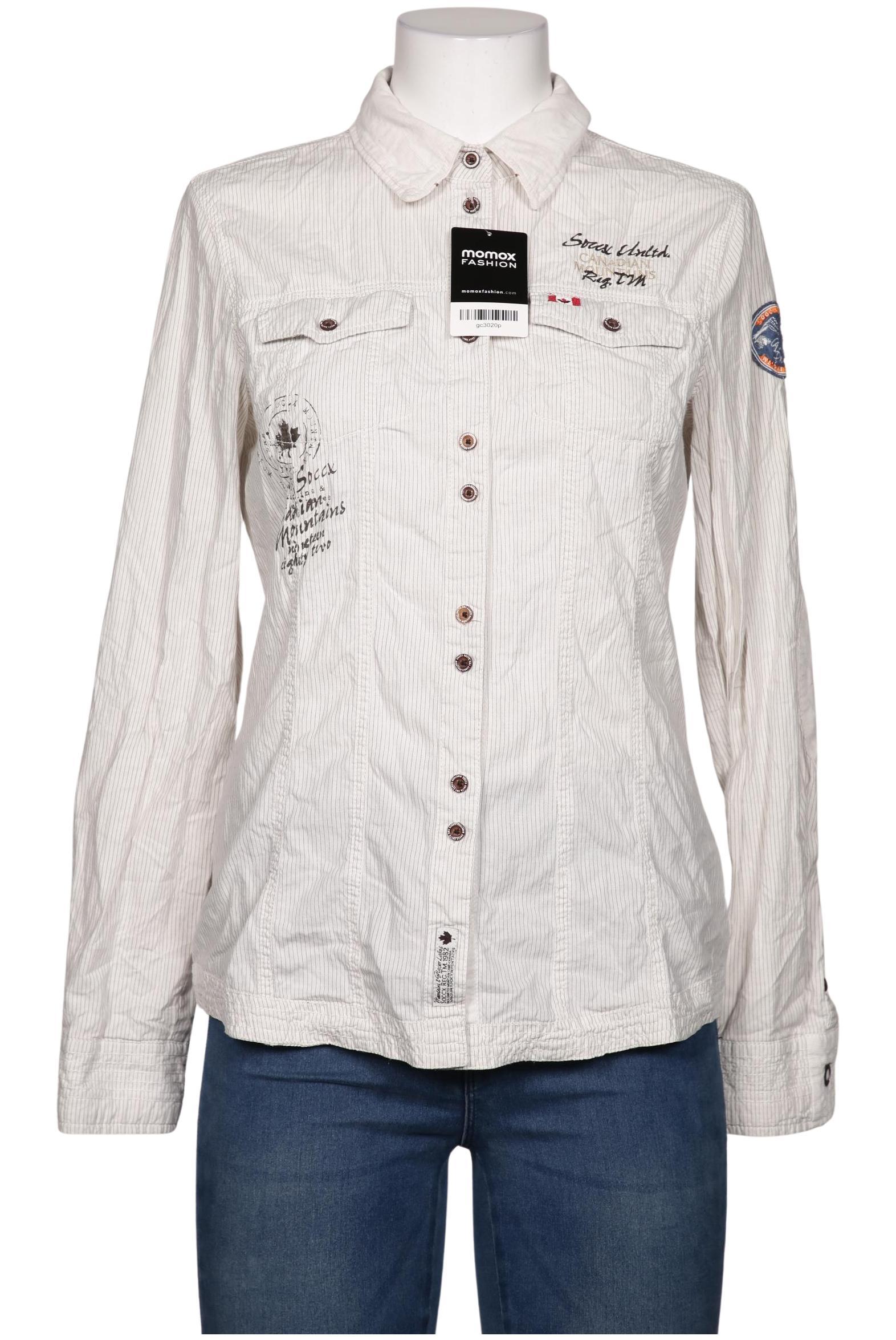 

Soccx Damen Bluse, cremeweiß, Gr. 38