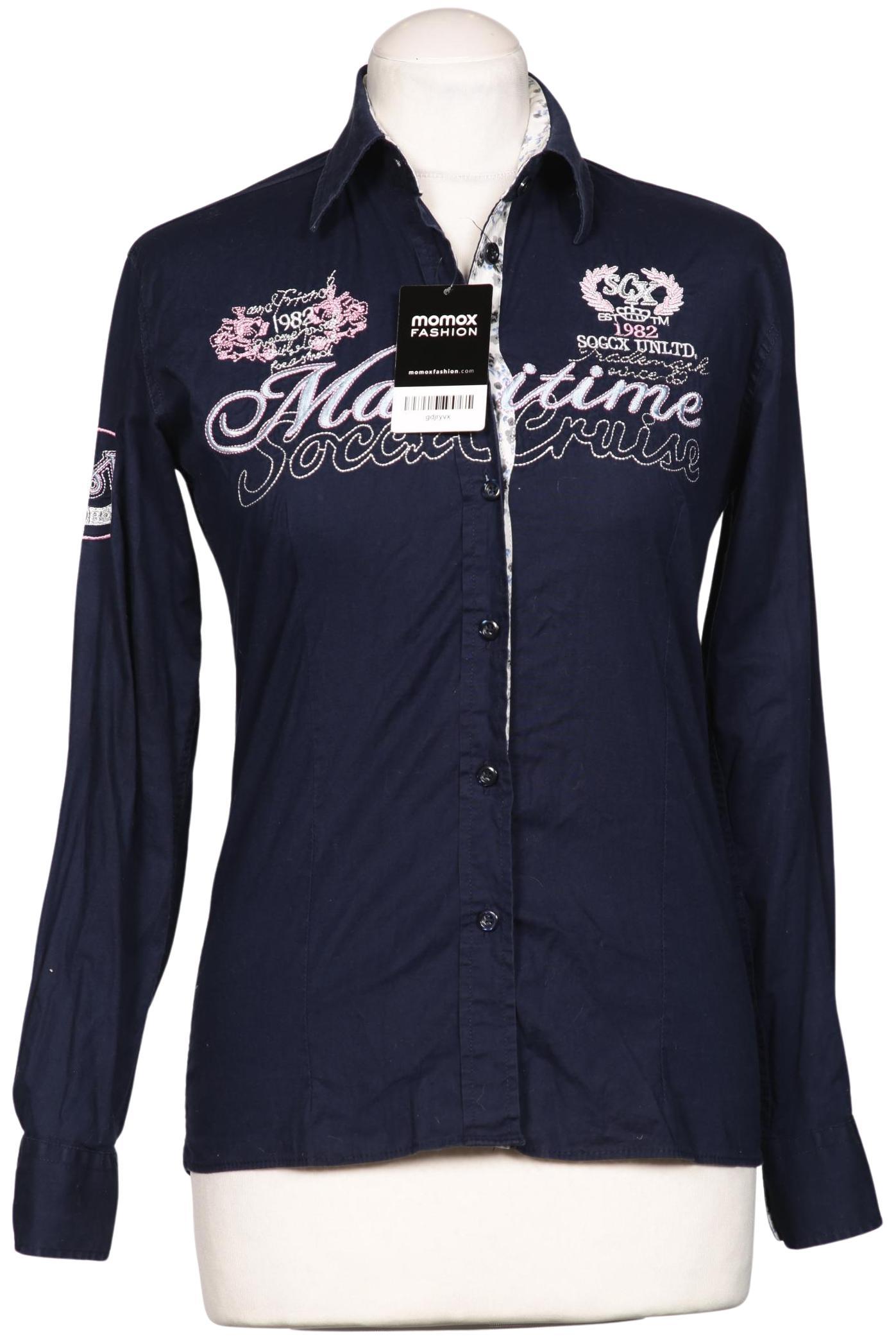 

Soccx Damen Bluse, marineblau, Gr. 36