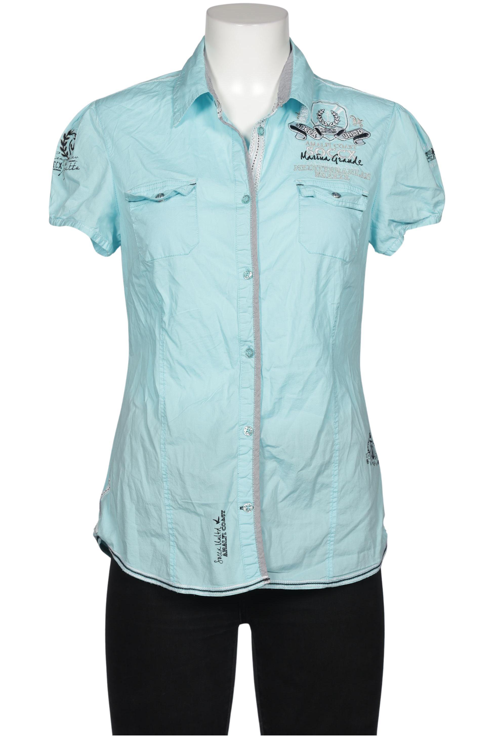 

Soccx Damen Bluse, blau, Gr. 42