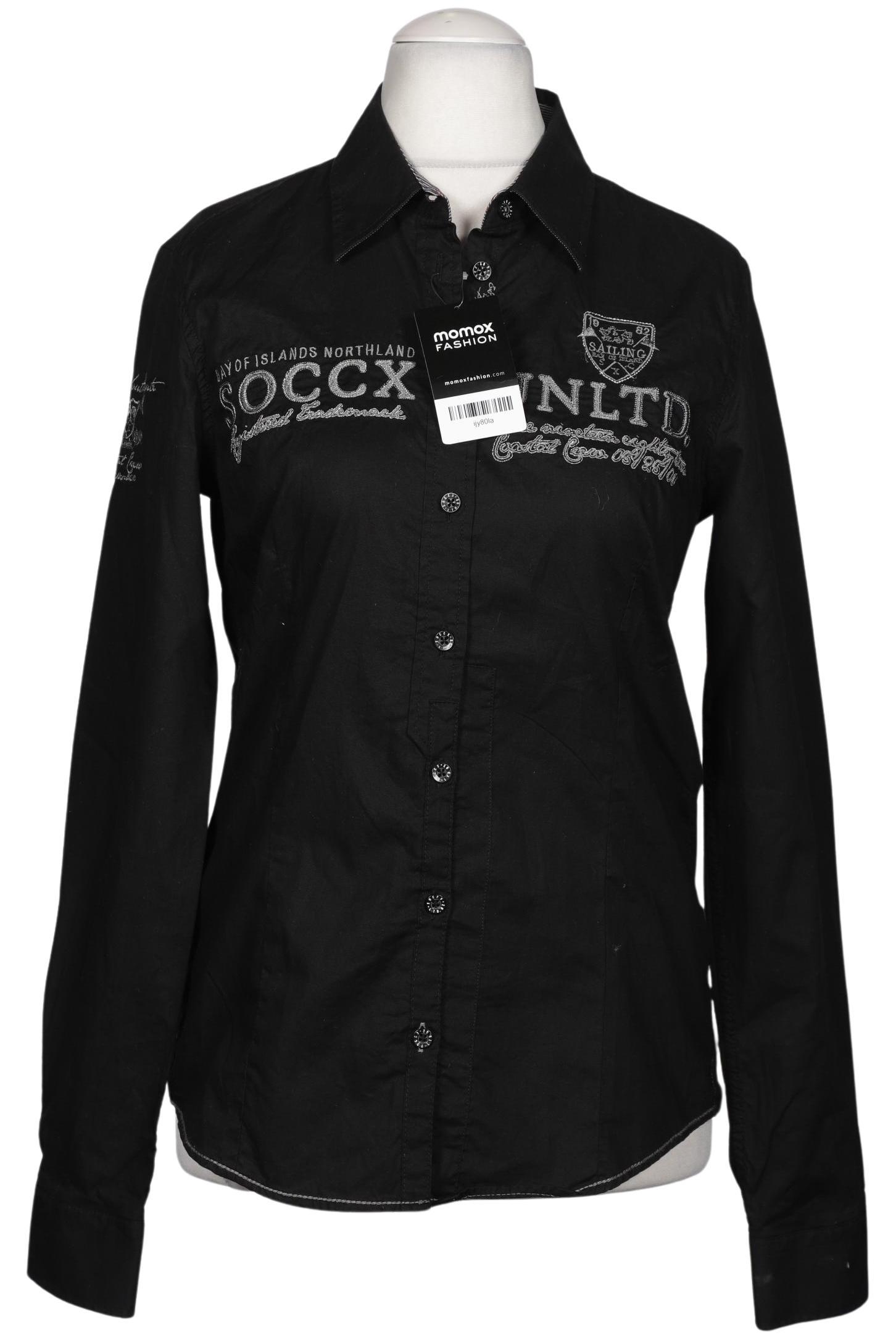 

Soccx Damen Bluse, schwarz, Gr. 38
