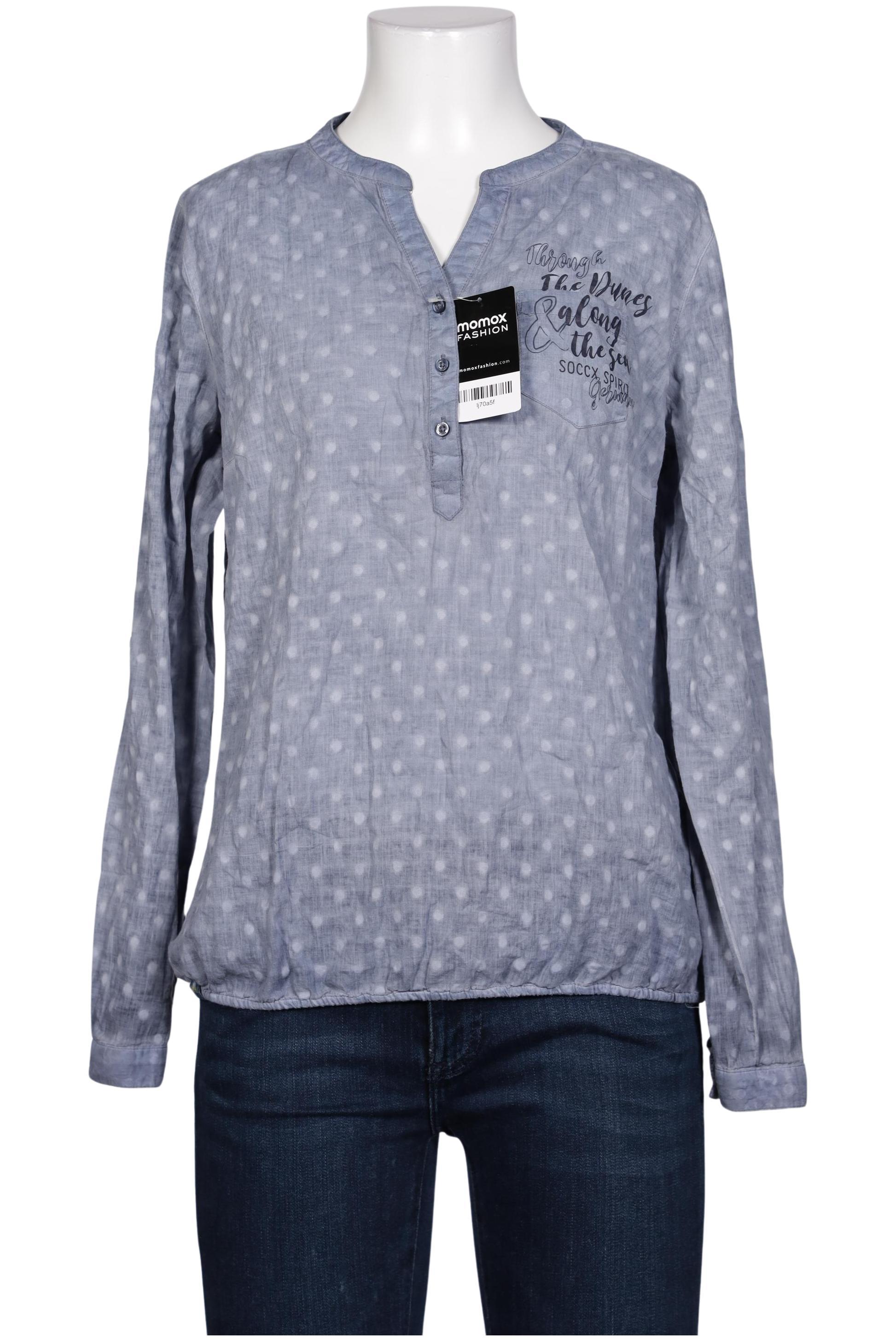 

Soccx Damen Bluse, hellblau, Gr. 38