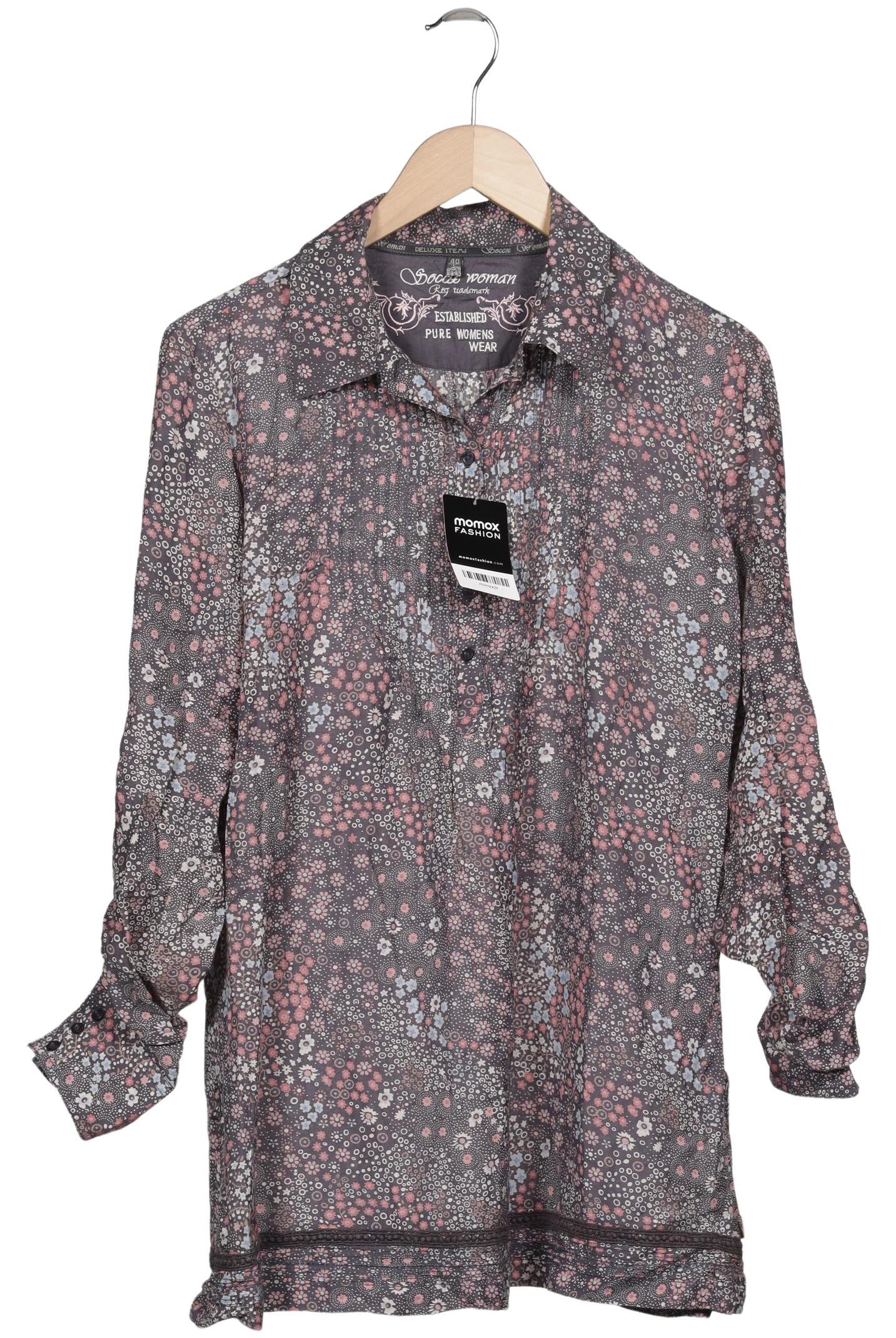 

Soccx Damen Bluse, grau, Gr. 40