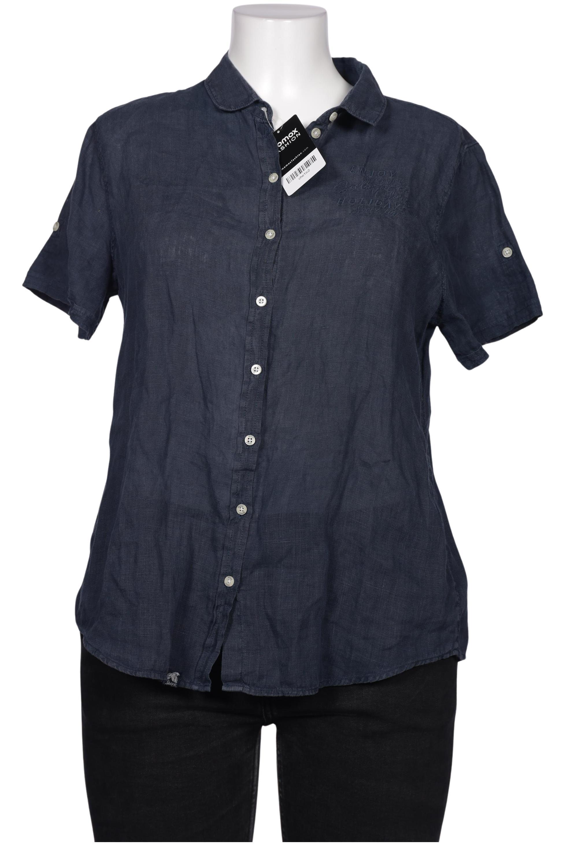 

Soccx Damen Bluse, blau, Gr. 42