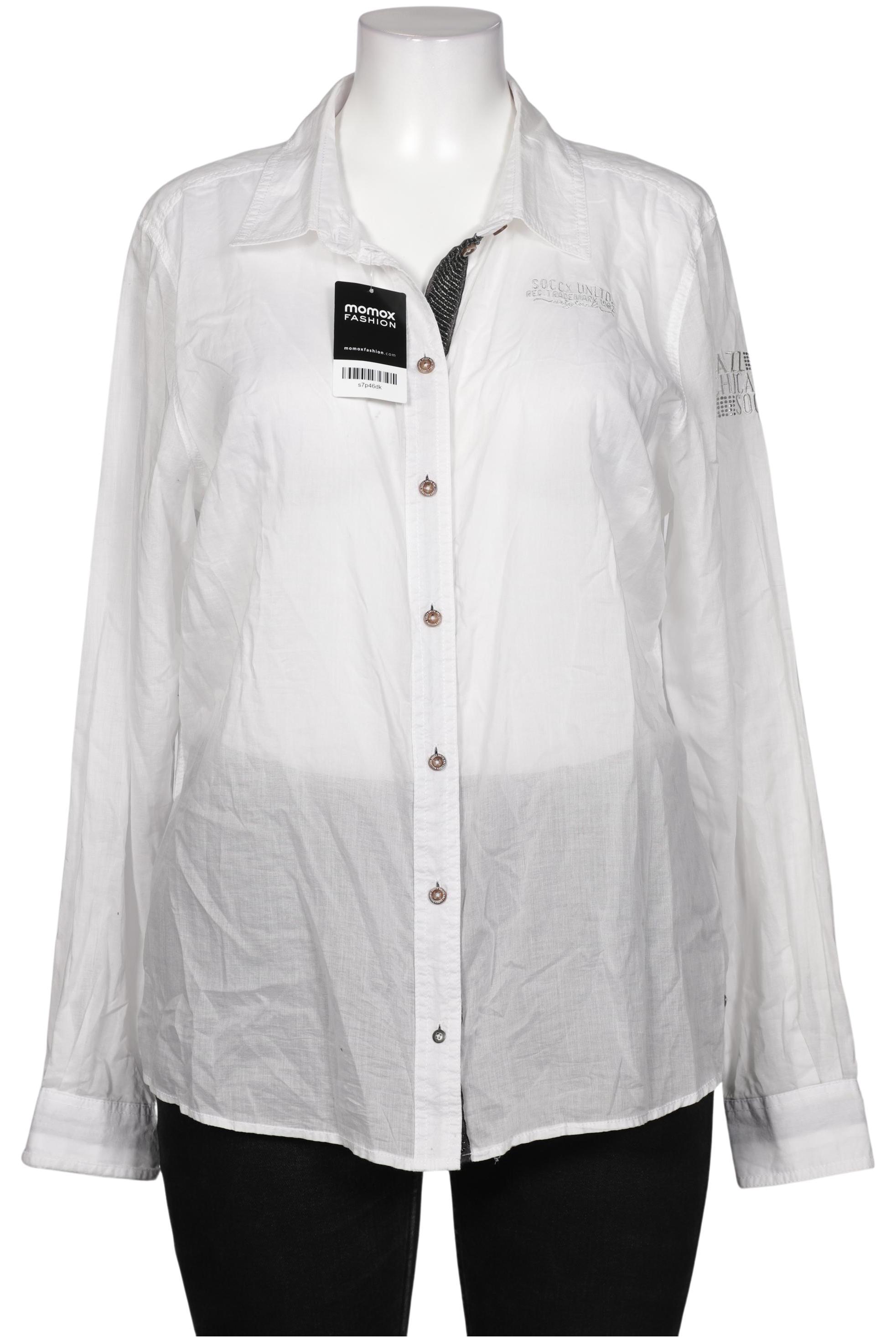 

Soccx Damen Bluse, weiß, Gr. 44