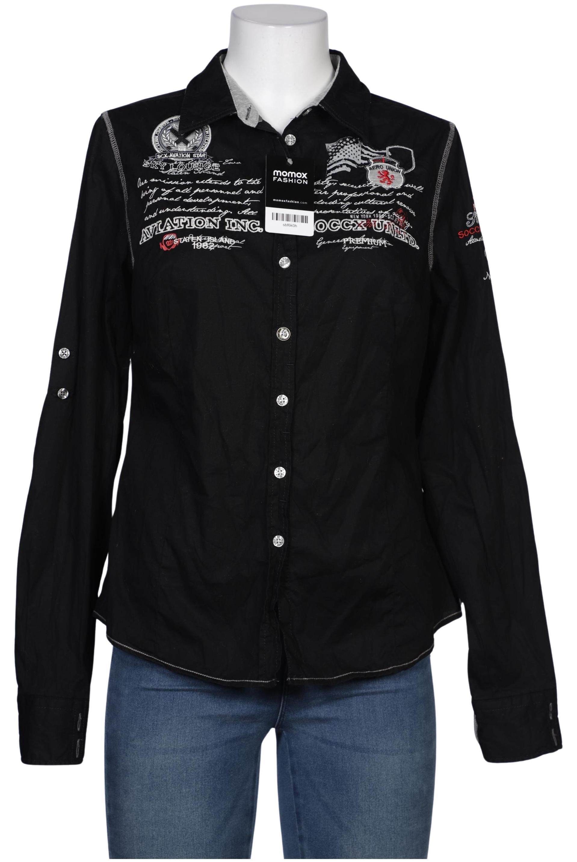 

Soccx Damen Bluse, schwarz, Gr. 42