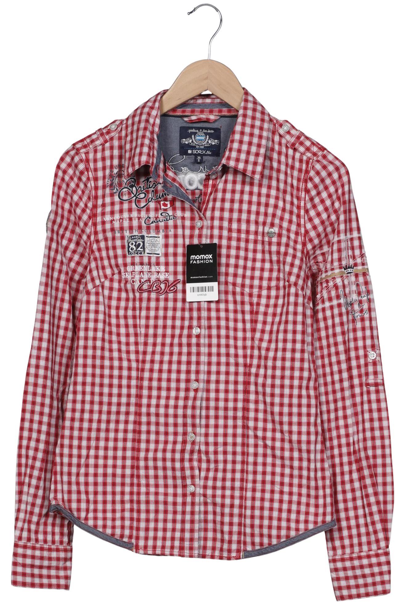 

Soccx Damen Bluse, rot, Gr. 36