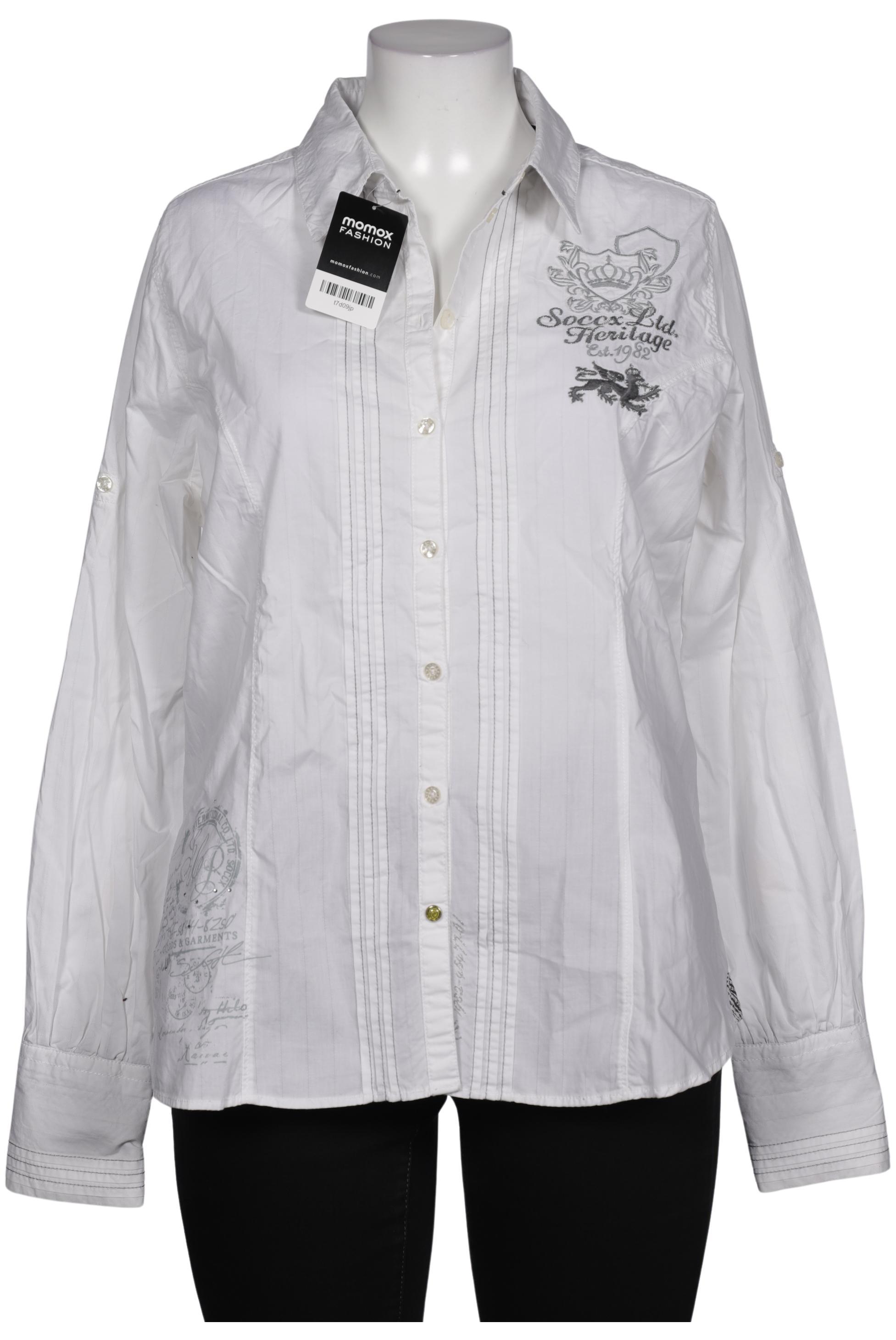 

Soccx Damen Bluse, weiß, Gr. 46