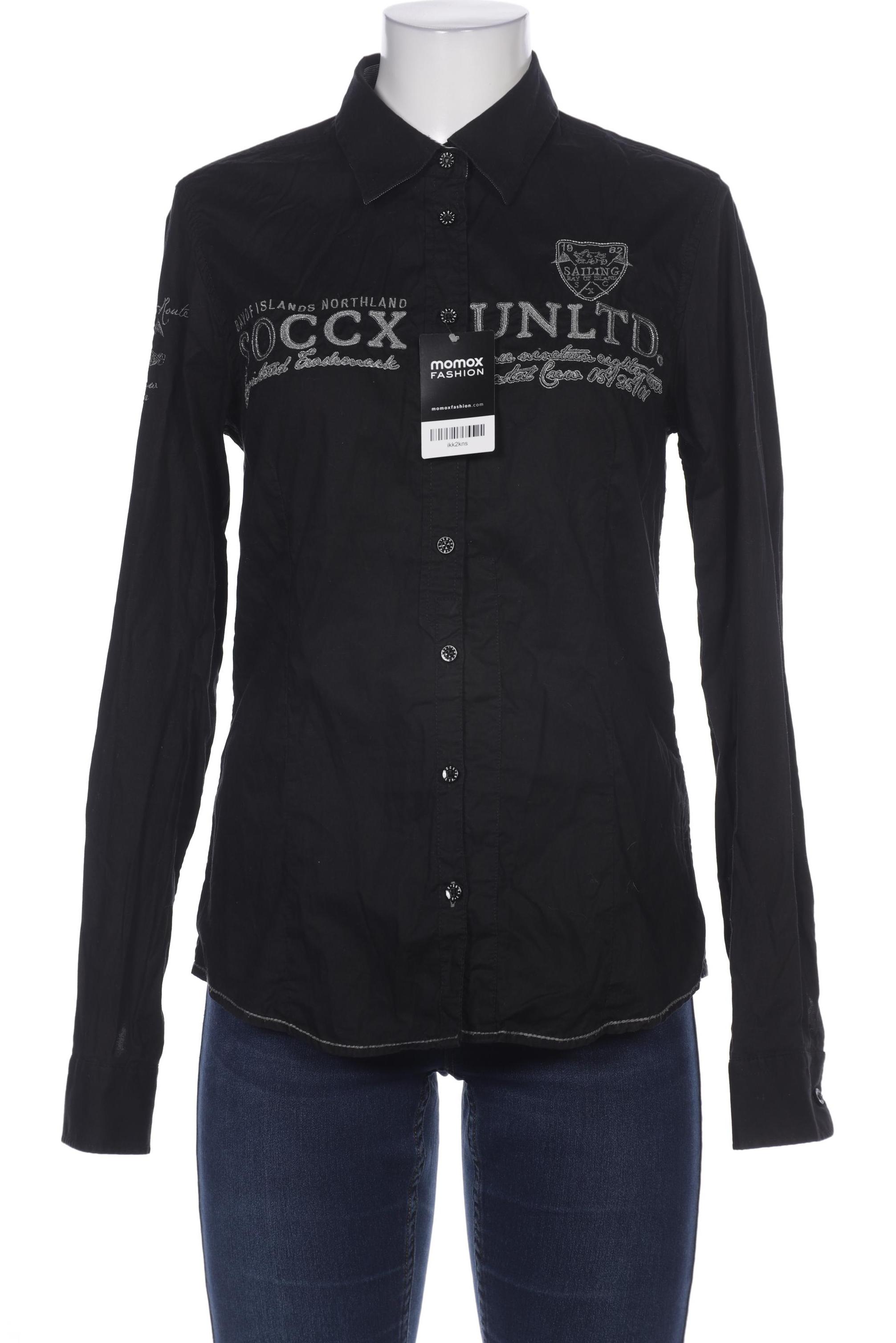 

SOCCX Damen Bluse, schwarz