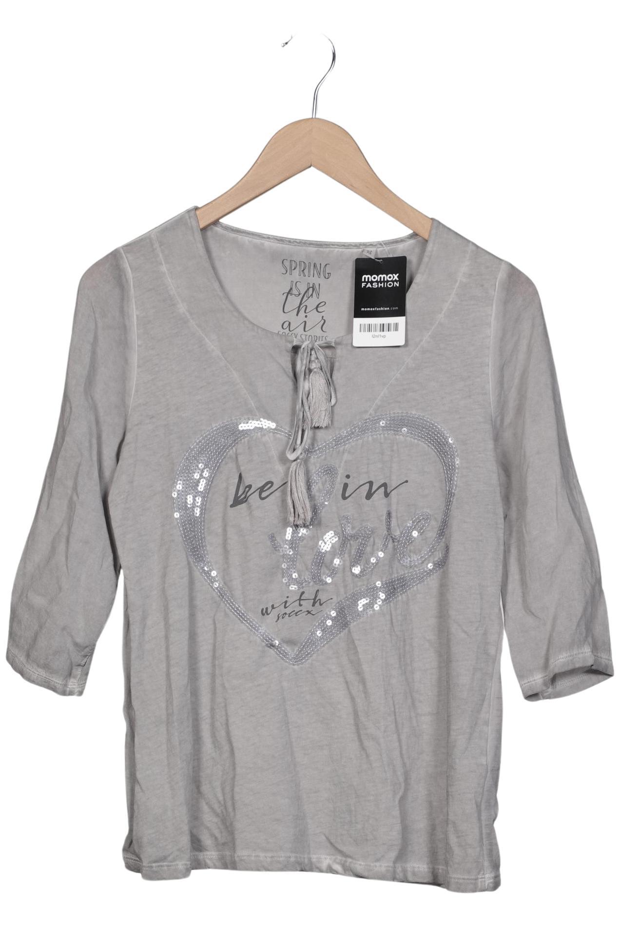 

Soccx Damen Bluse, grau, Gr. 34