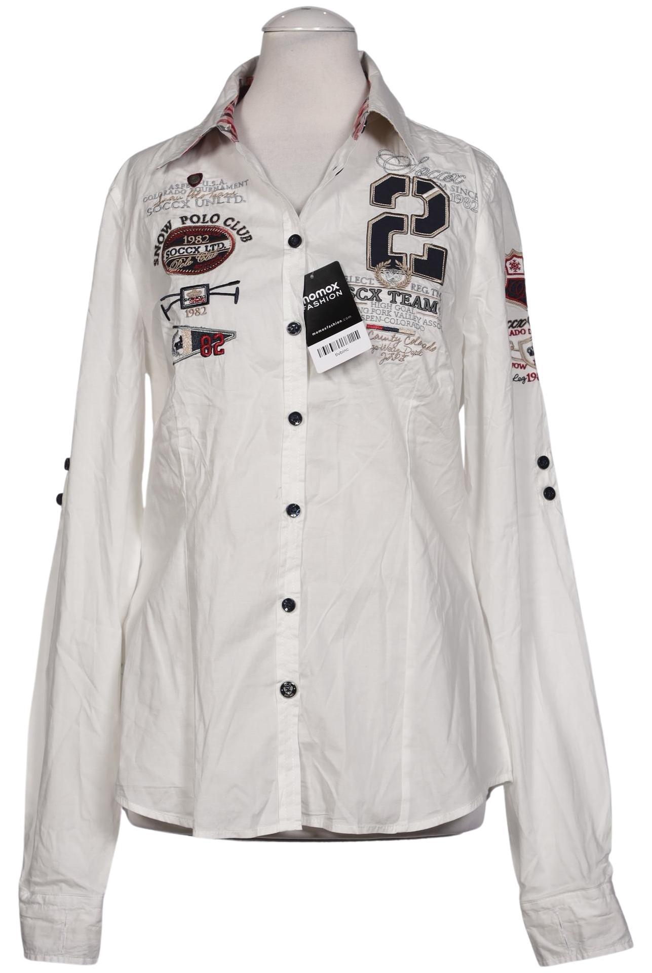 

Soccx Damen Bluse, weiß, Gr. 36