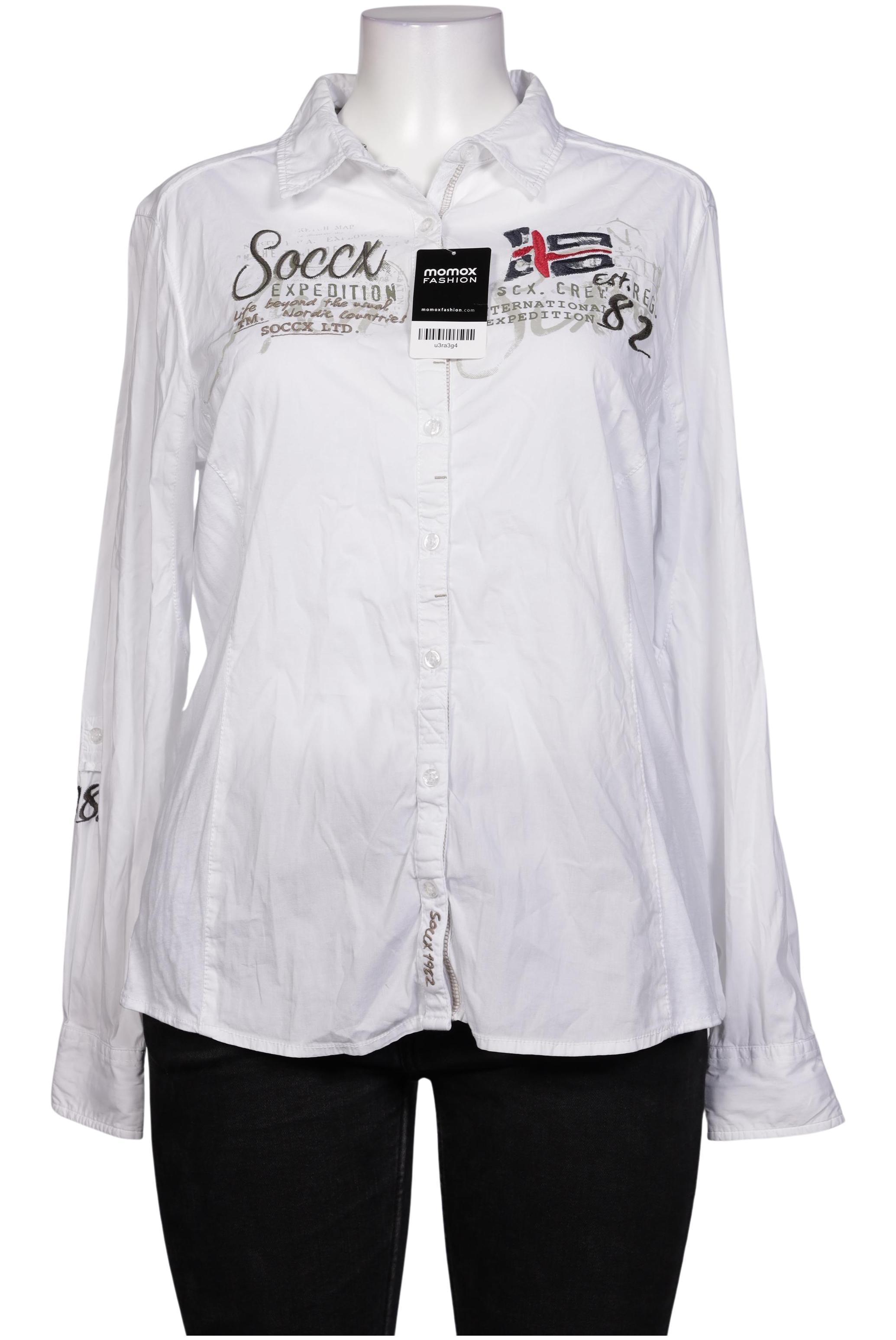 

Soccx Damen Bluse, weiß, Gr. 44