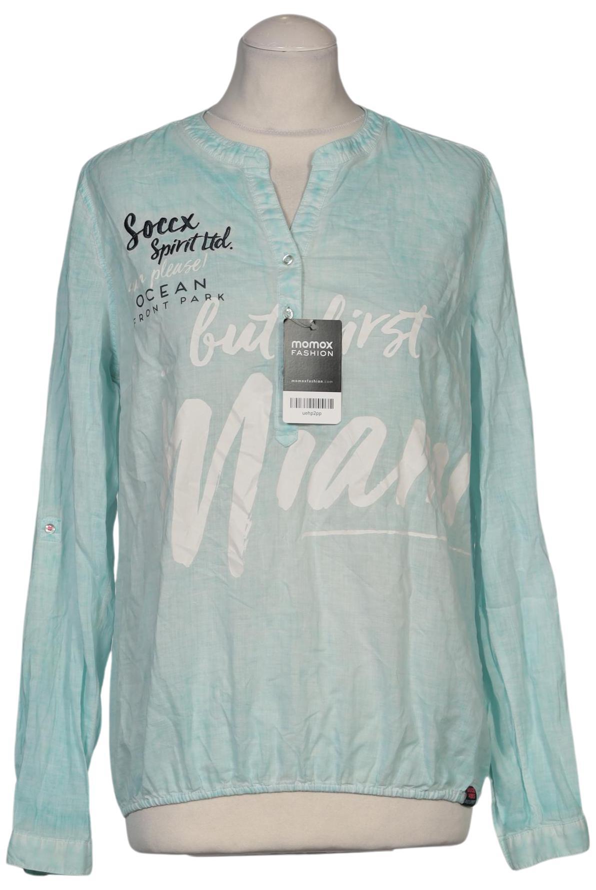 

Soccx Damen Bluse, hellblau, Gr. 38