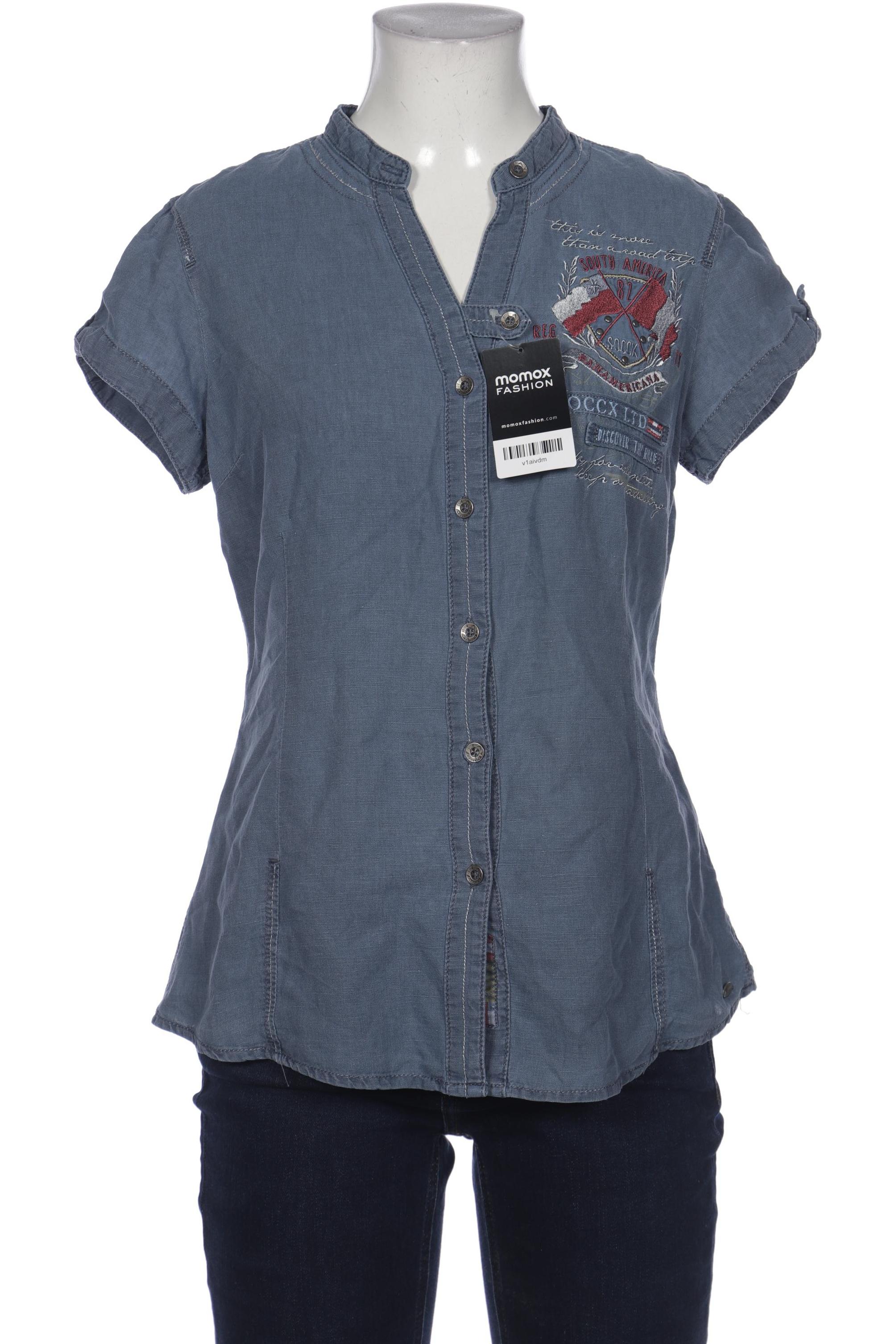 

Soccx Damen Bluse, blau, Gr. 36