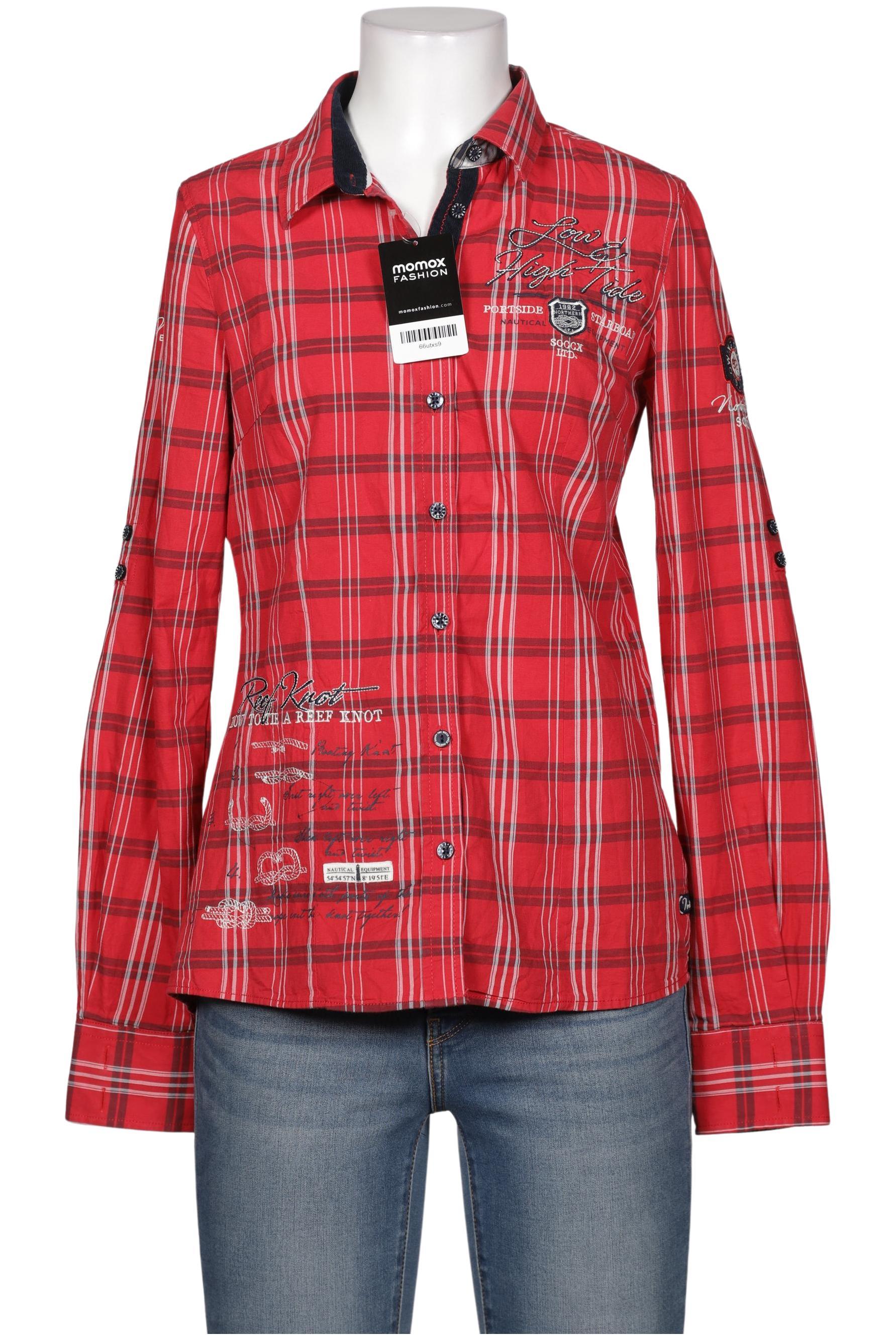 

Soccx Damen Bluse, rot, Gr. 36