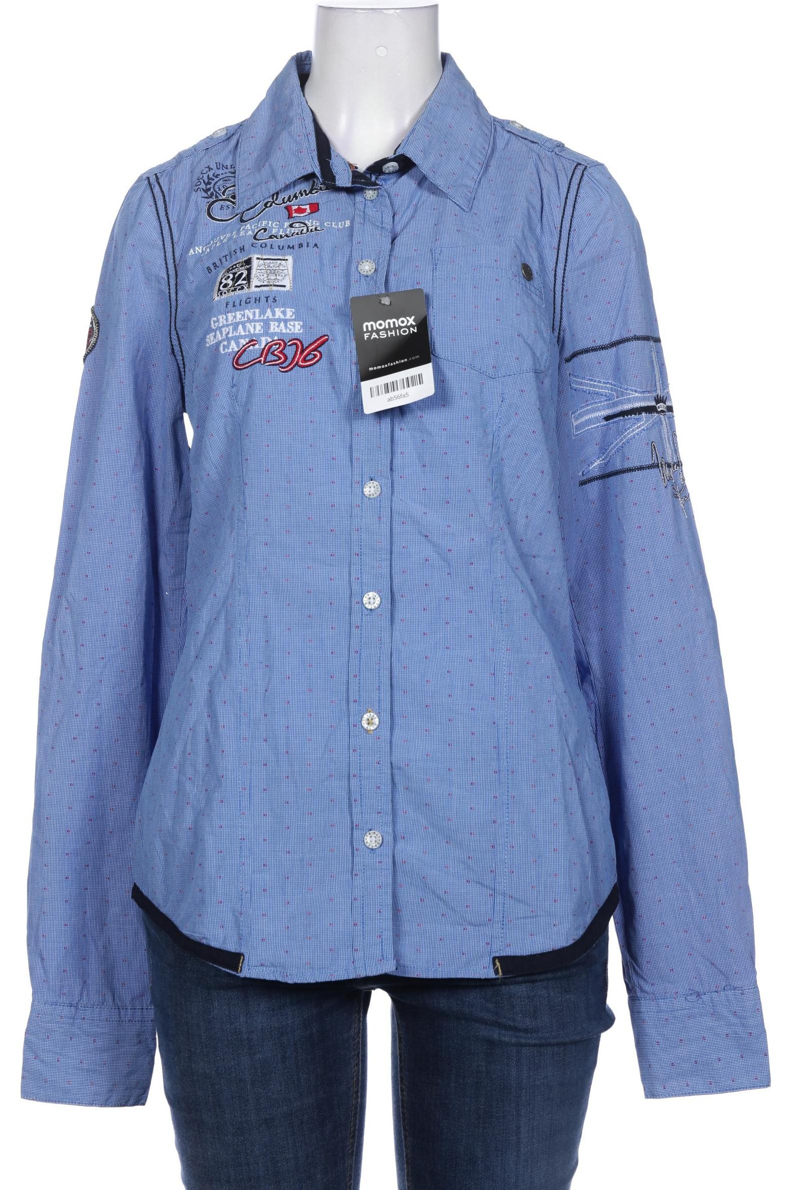 

Soccx Damen Bluse, blau, Gr. 34