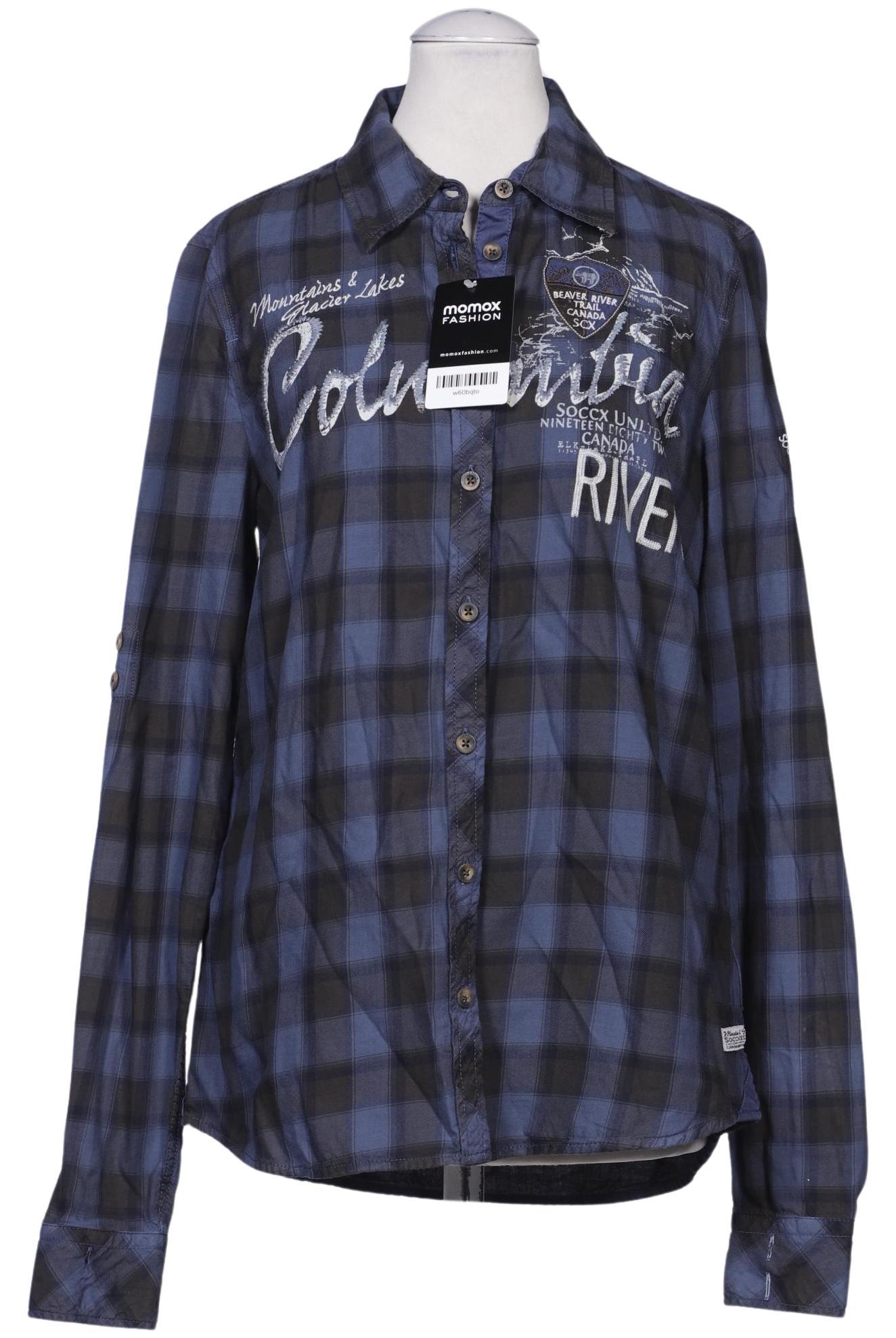 

Soccx Damen Bluse, marineblau, Gr. 36