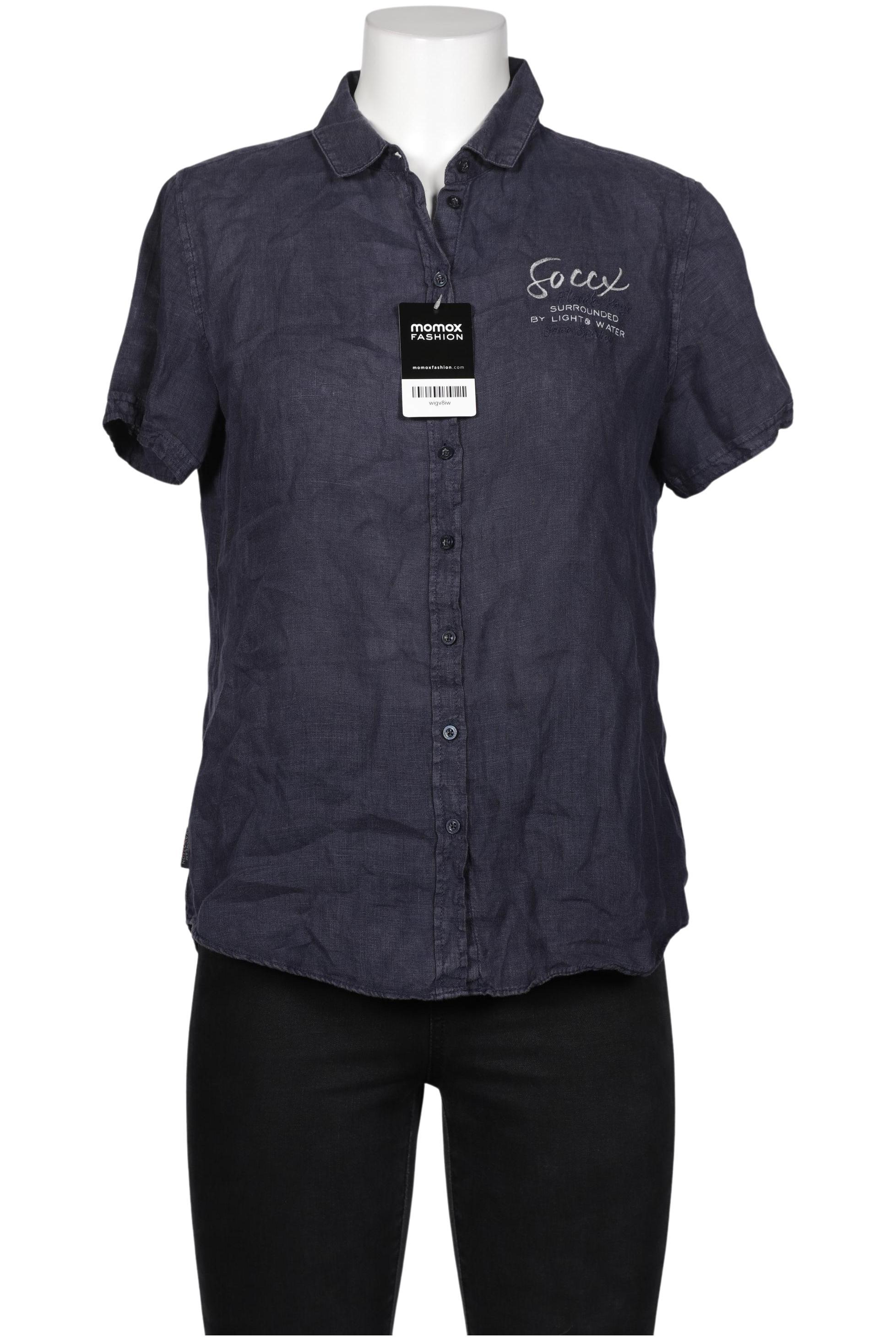 

Soccx Damen Bluse, marineblau, Gr. 38