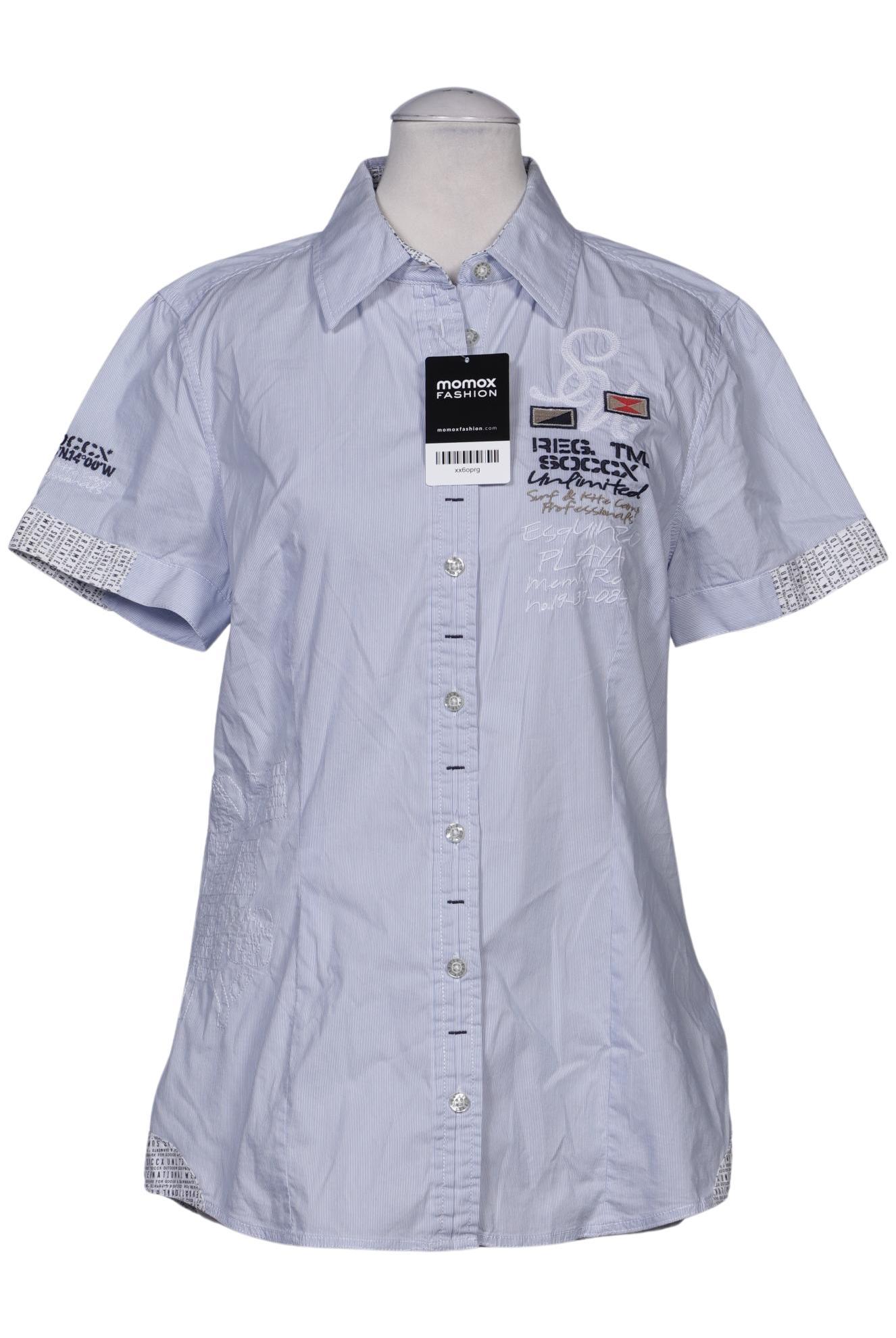 

Soccx Damen Bluse, hellblau, Gr. 36