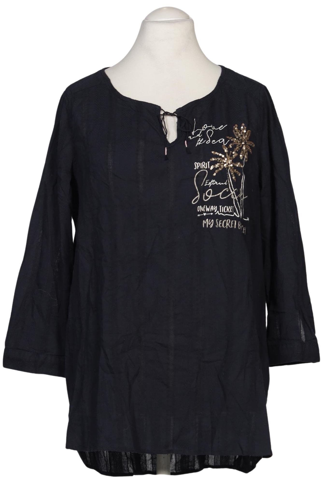 

Soccx Damen Bluse, marineblau, Gr. 42