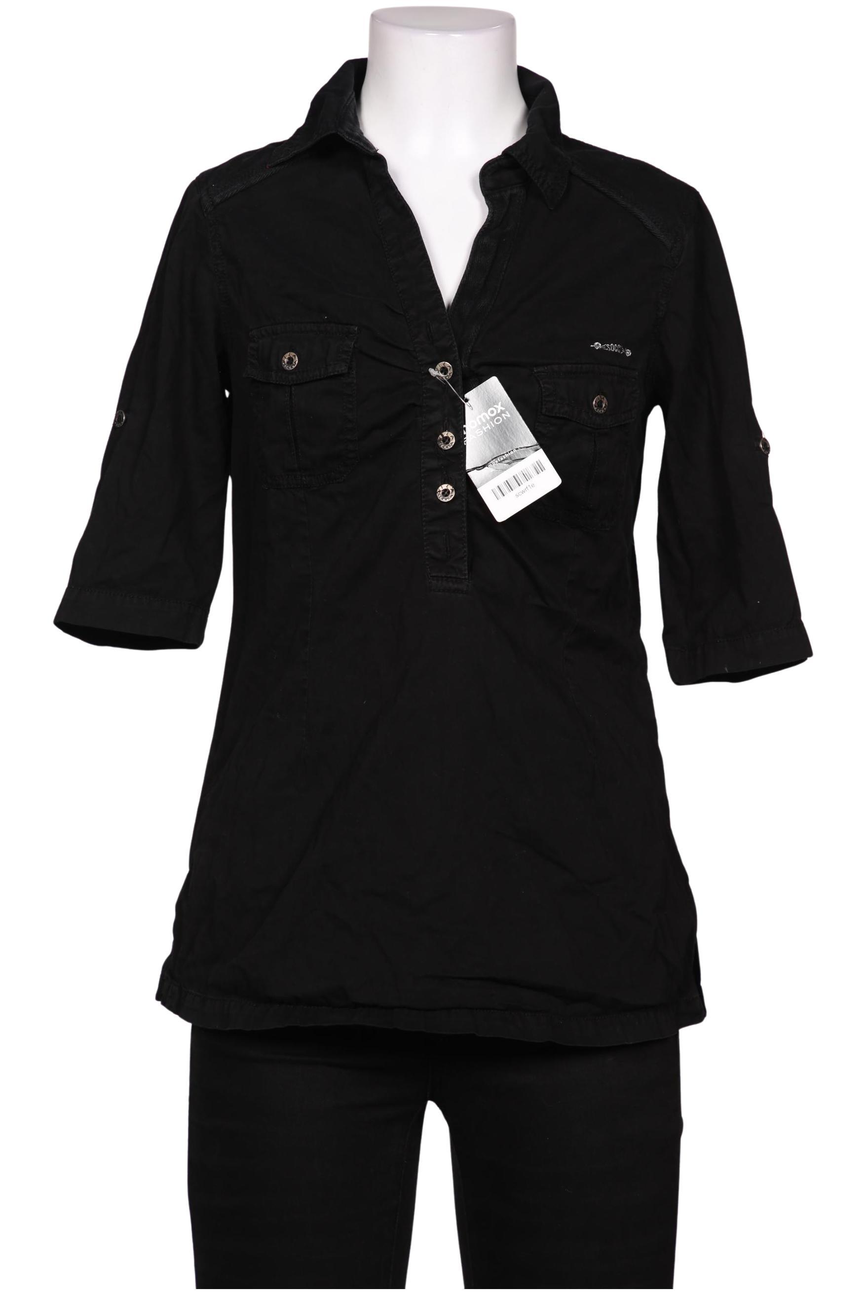 

Soccx Damen Bluse, schwarz, Gr. 36