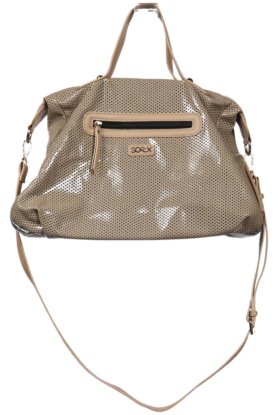 

Soccx Damen Handtasche, beige, Gr.
