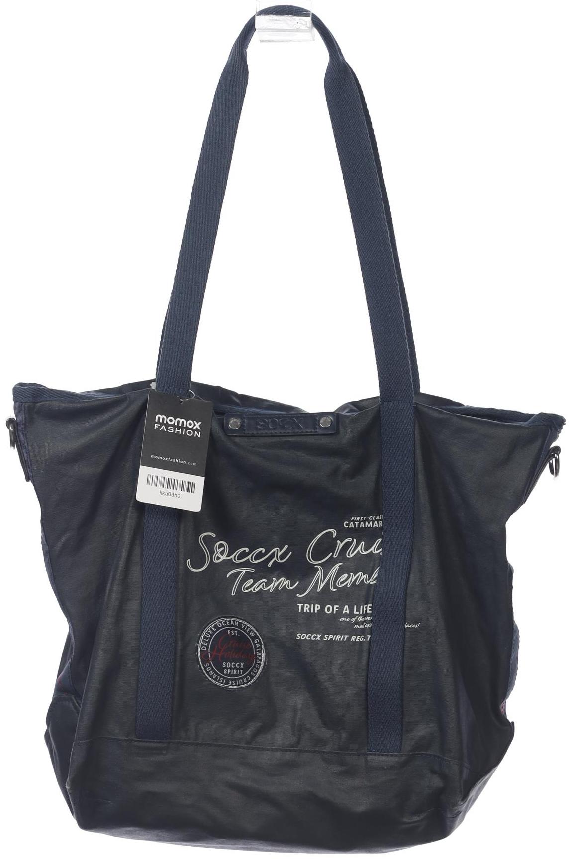 

Soccx Damen Handtasche, blau, Gr.