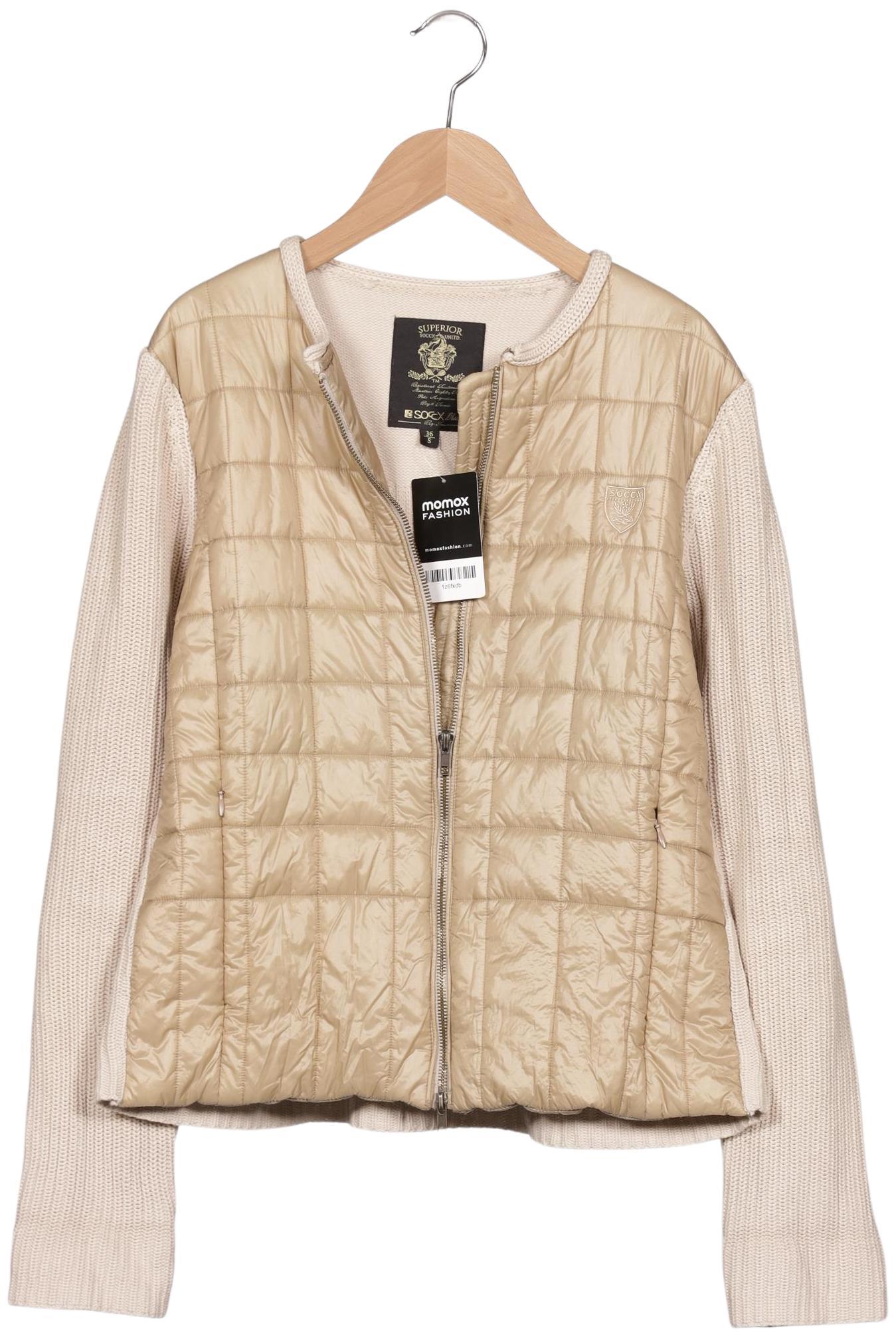 

Soccx Damen Jacke, beige, Gr. 36