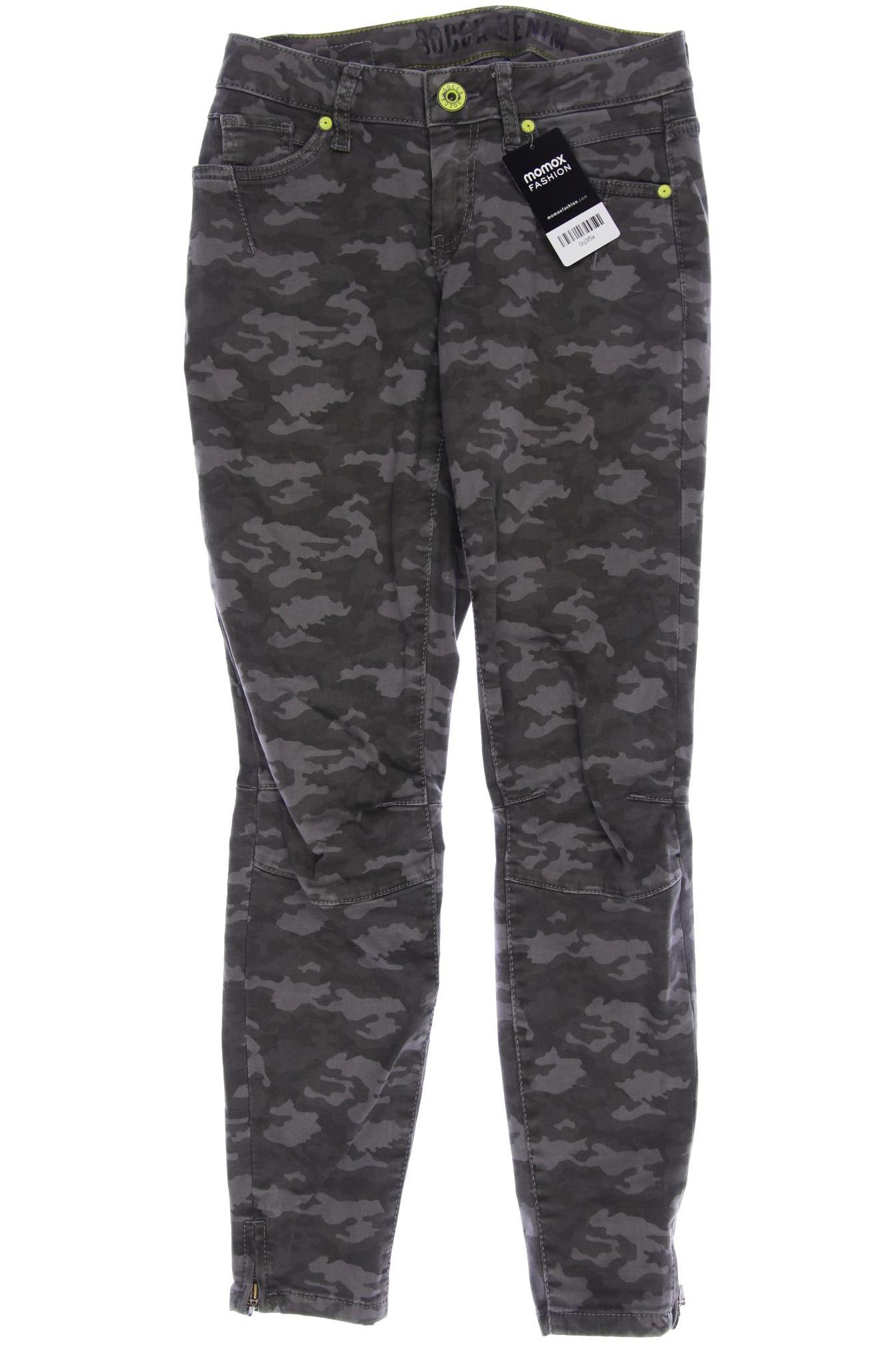 

Soccx Damen Jeans, grau, Gr. 25