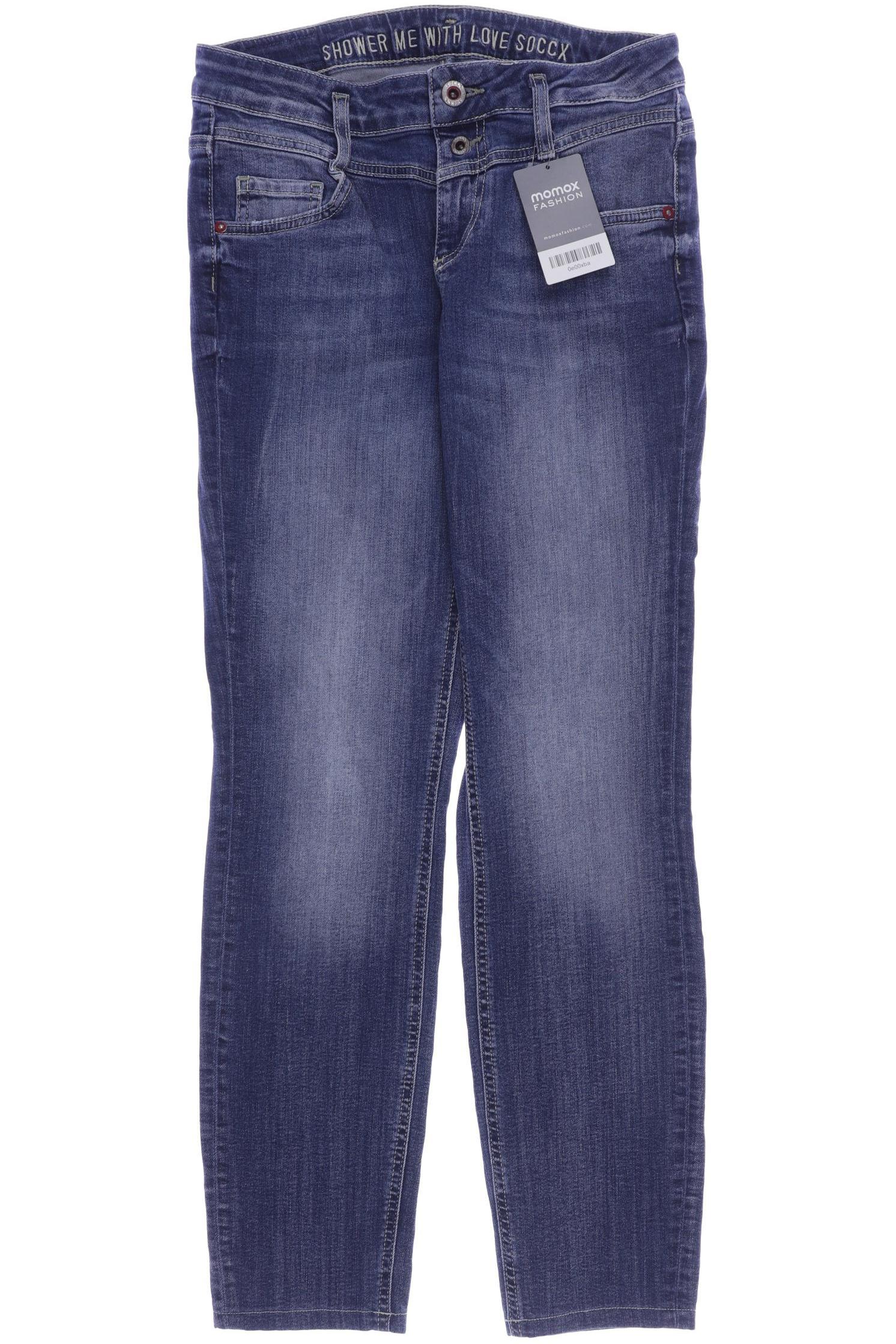 

SOCCX Damen Jeans, blau