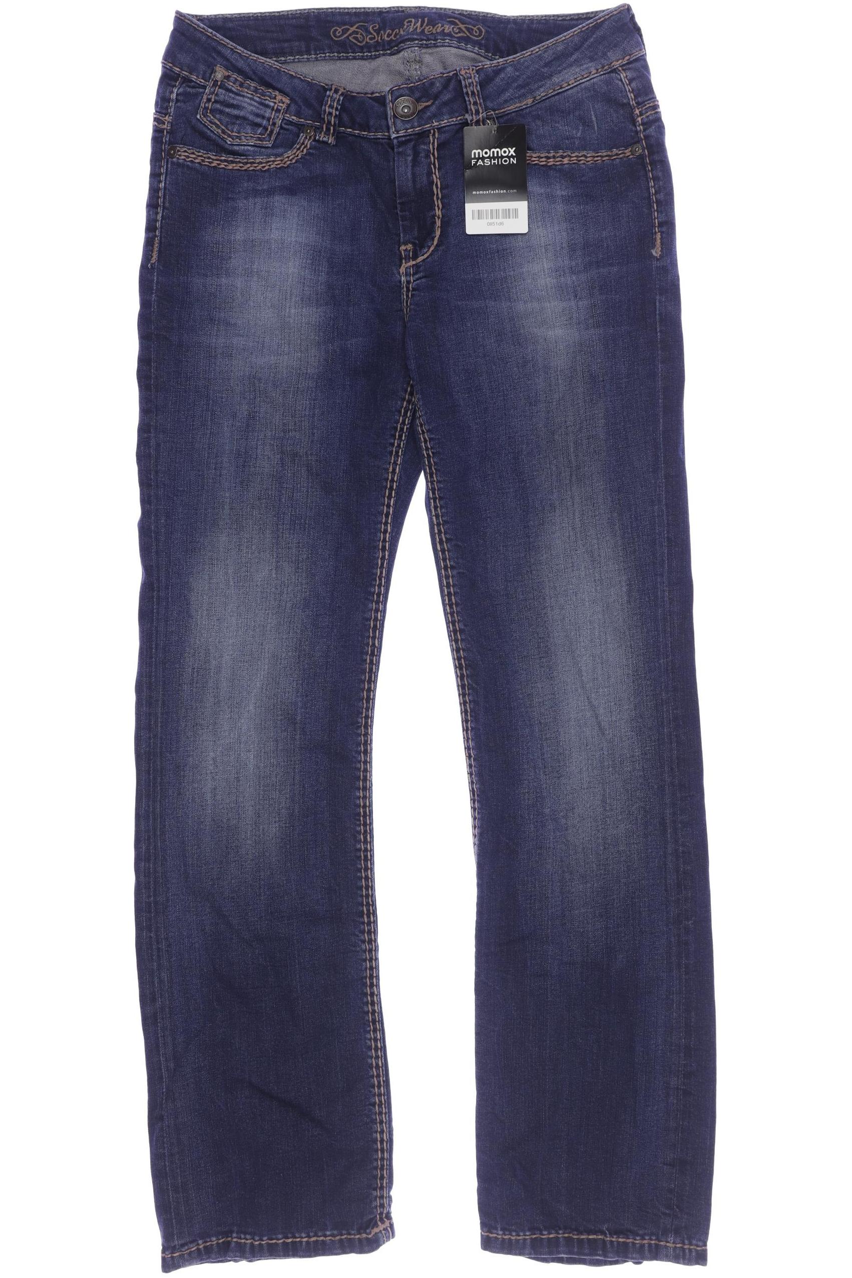 

Soccx Damen Jeans, blau, Gr. 30